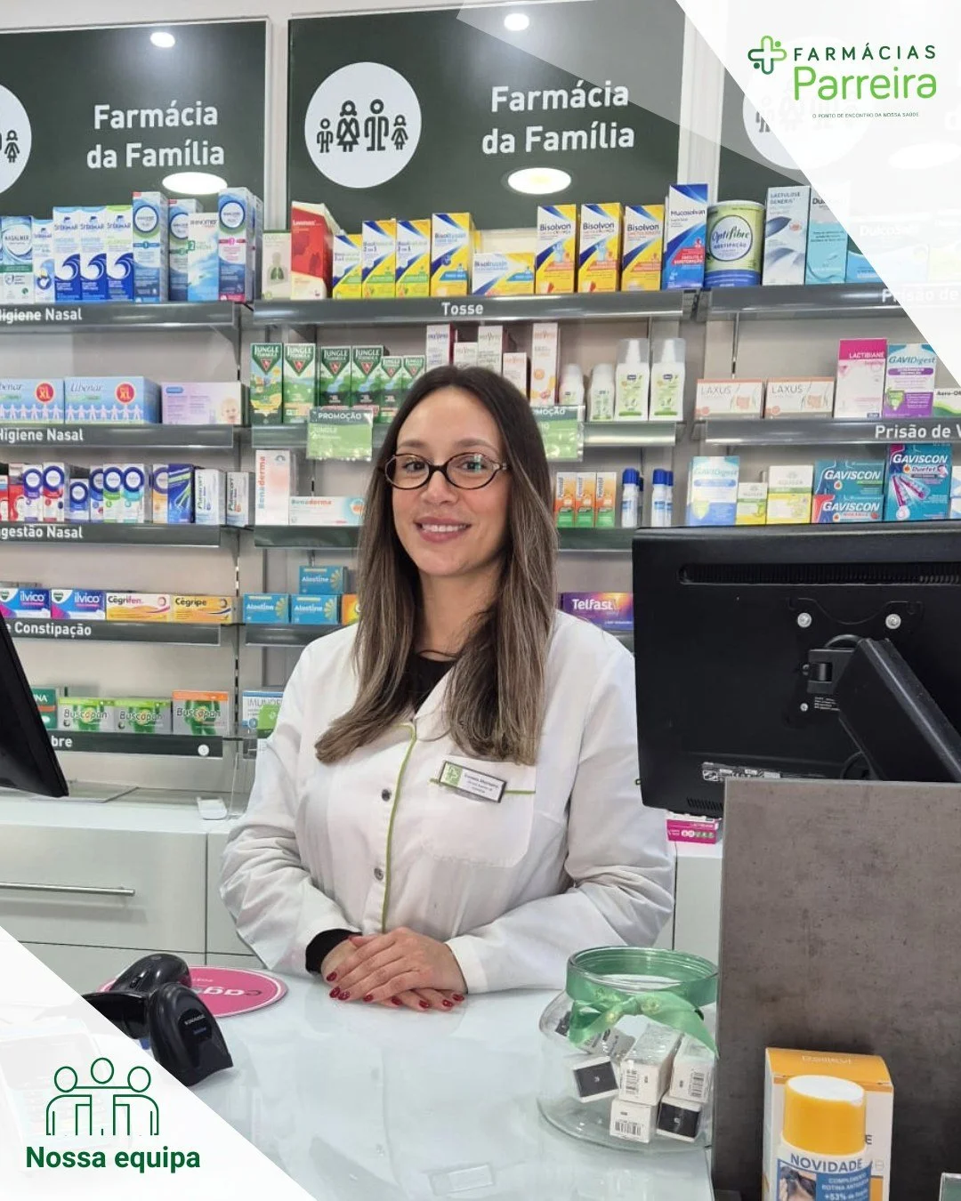 ✨ Hoje apresentamos a Daniela ✨

A Daniela faz parte da equipa da Farm&aacute;cia Parreira Verderena desde 2024 e destaca-se pela sua simpatia, disponibilidade e esp&iacute;rito de entreajuda. 💚

Sempre pronta a apoiar clientes e colegas, enfrenta c