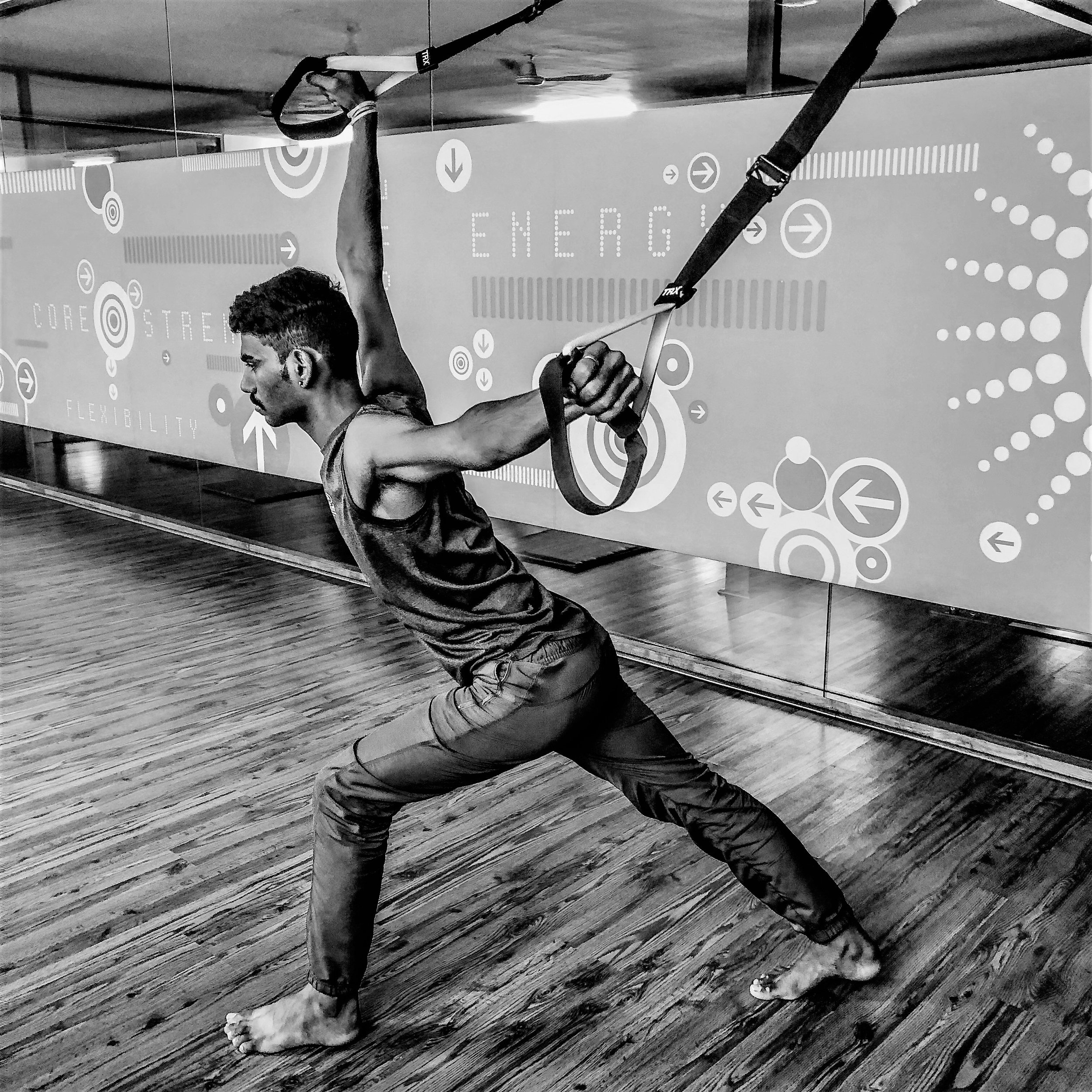 Trx suspension workouts at The Zone in Bangalore