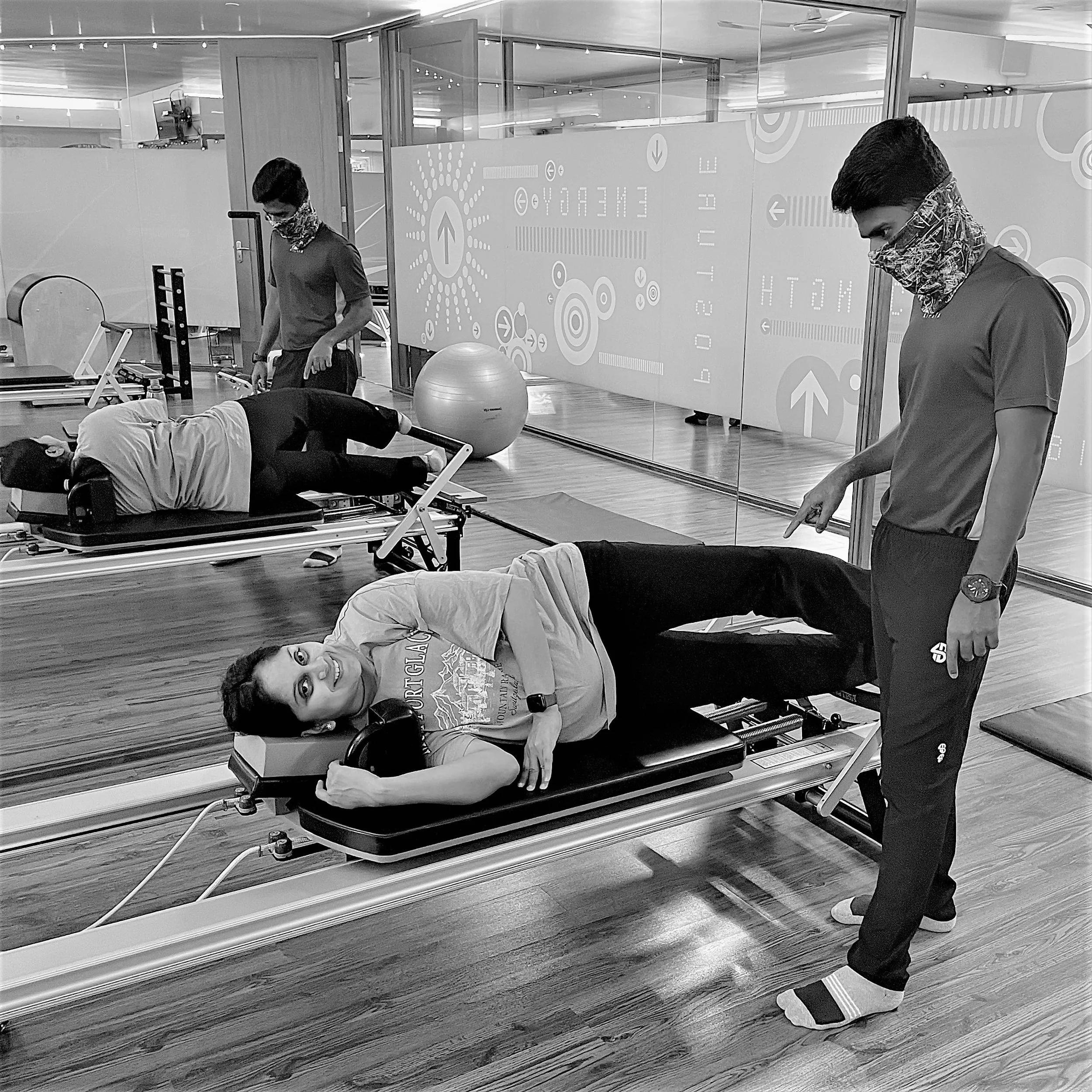 The Zone instructors trained and mentored by Anjali Sareen for personal training for prenatal and postnatal Pilates workouts at The Zone Studio.