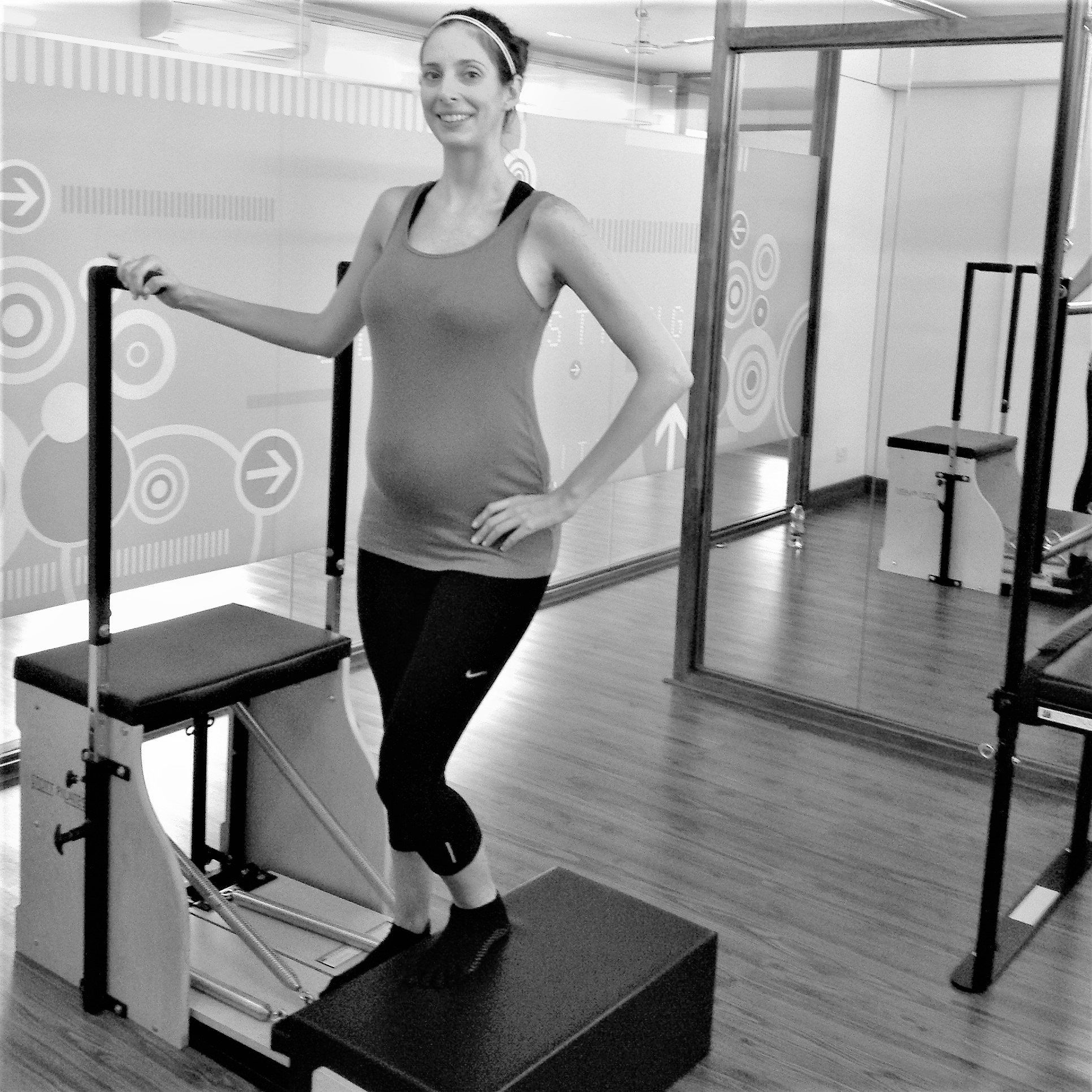 Pregnancy workouts for core, breathing, posture at The Zone Pilates Studio Bangalore