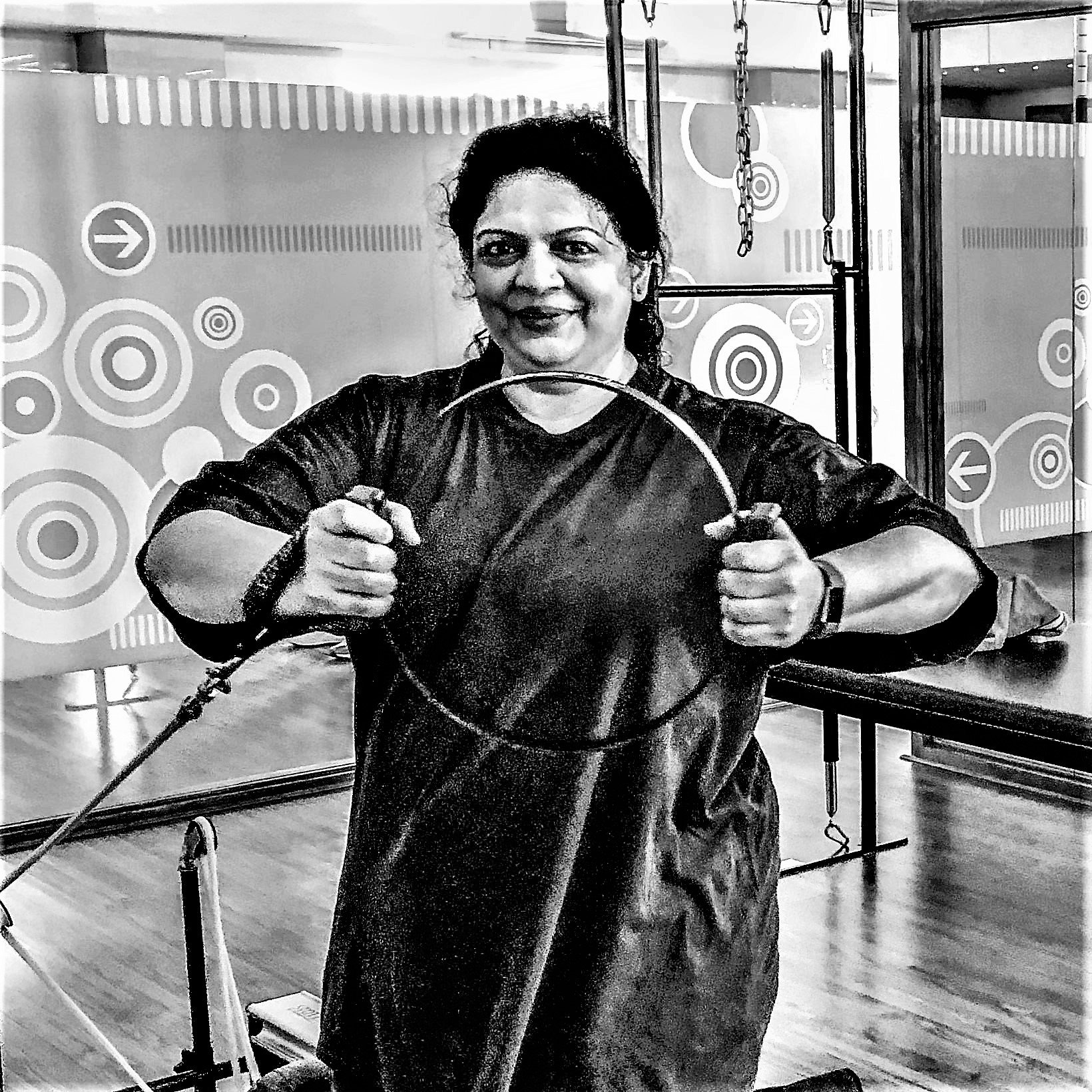 Pilates personal training workouts at The Zone. Designed by Anjali Sareen to recover post injury and strengthen core, improve posture.