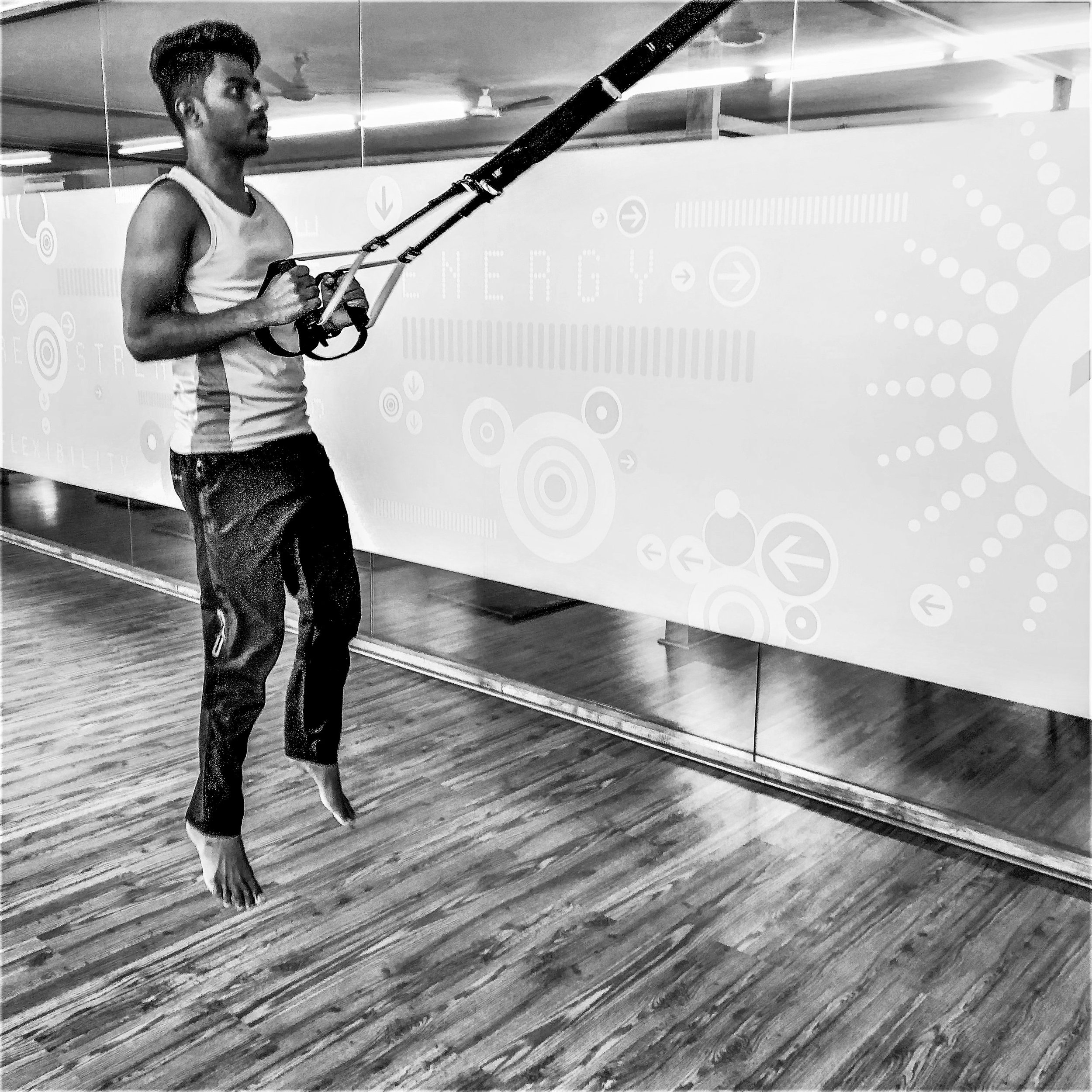TRX suspension straps training for strength and stability, The Zone Bangalore