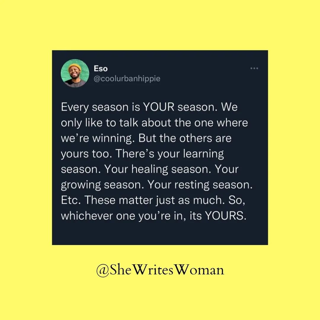 Not every season is winning season. Some seasons seem like boredom and slacking but they're really healing seasons.
.
In the fast and ever changing world we live in, we're constantly seeking dopamine spikes and busyness.
.
Pressure from seeing other 