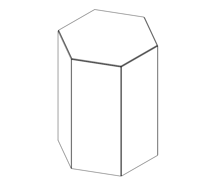 Hexagon Stool drawing