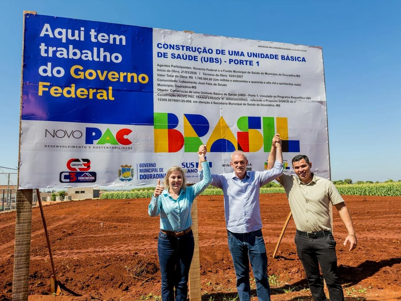 Geraldo Resende participa do lançamento de nova UBS em Douradina com investimento de R$ 1,9 milhão