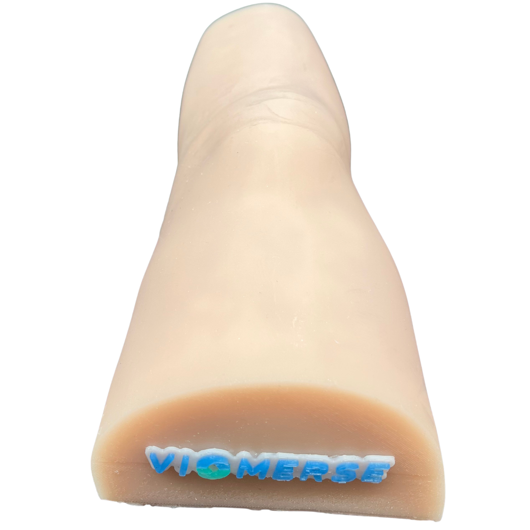 Realistic hydrogel knee model phantom for training peripheral nerve stimulation.