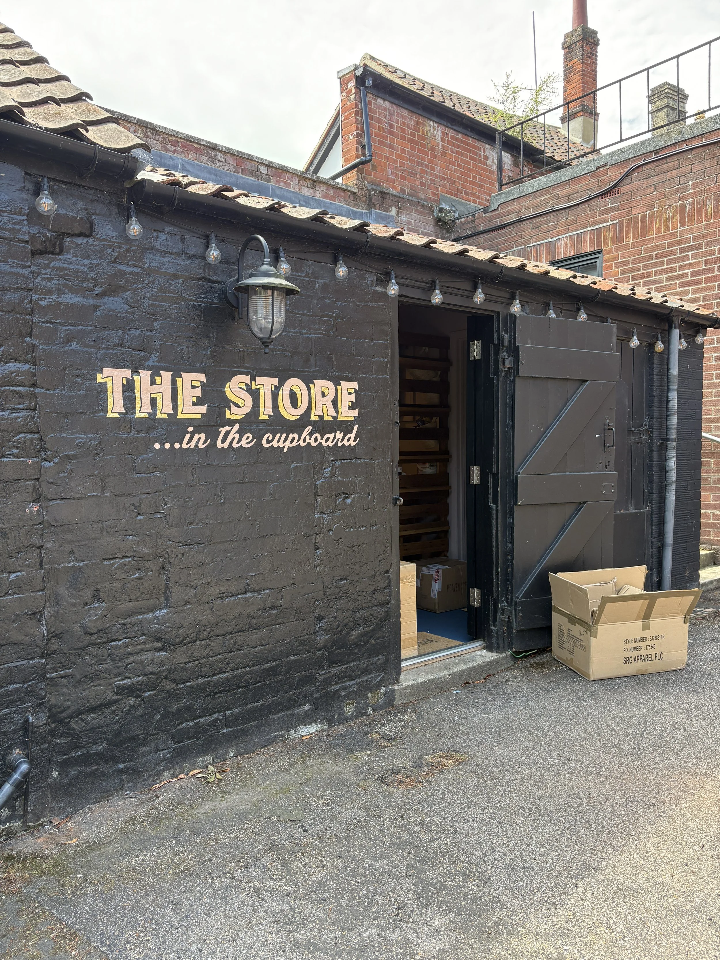 Hand gilded shop fascia
 The Store, Saxmundham, Suffolk, UK 