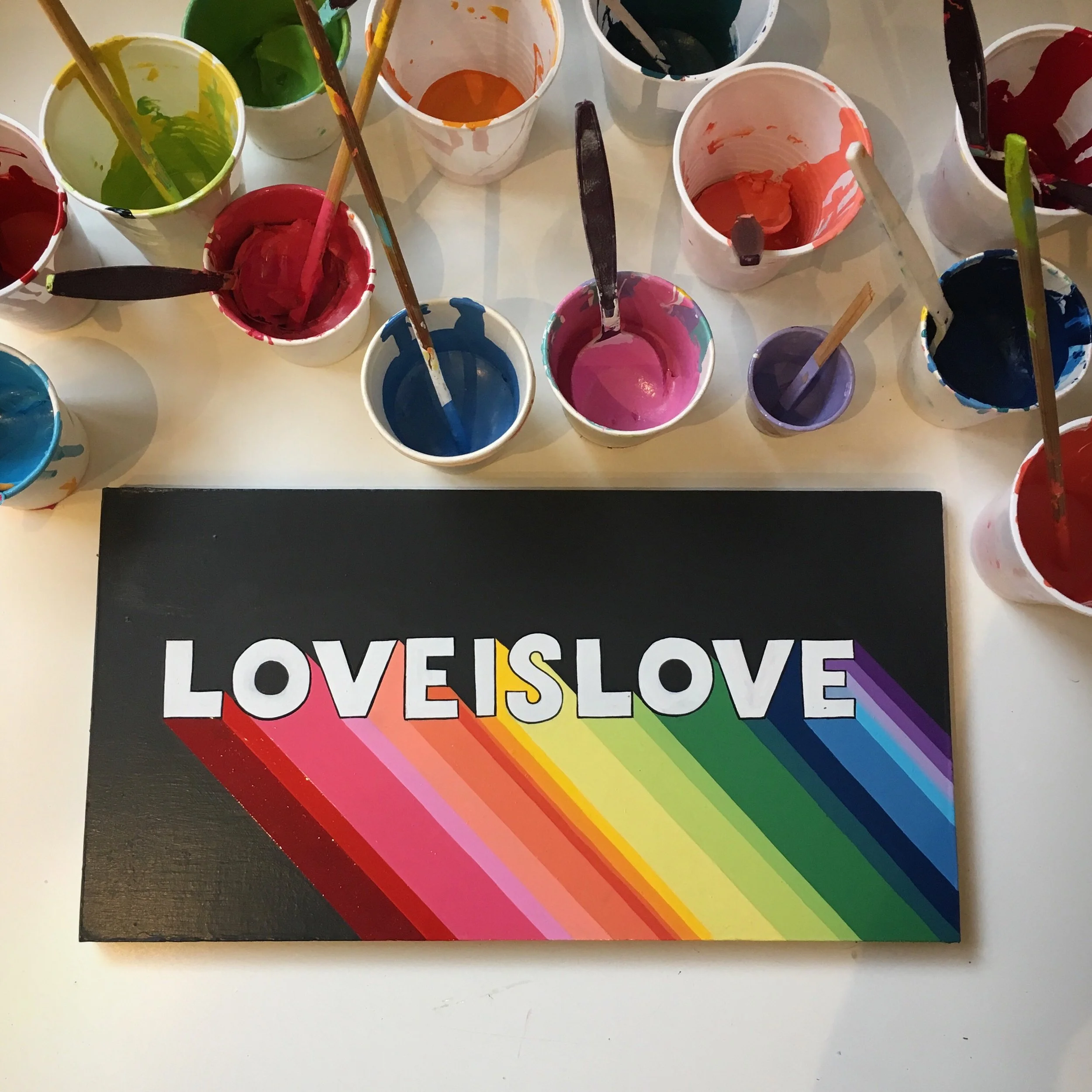 Handpainted Love Sign
 London, UK 