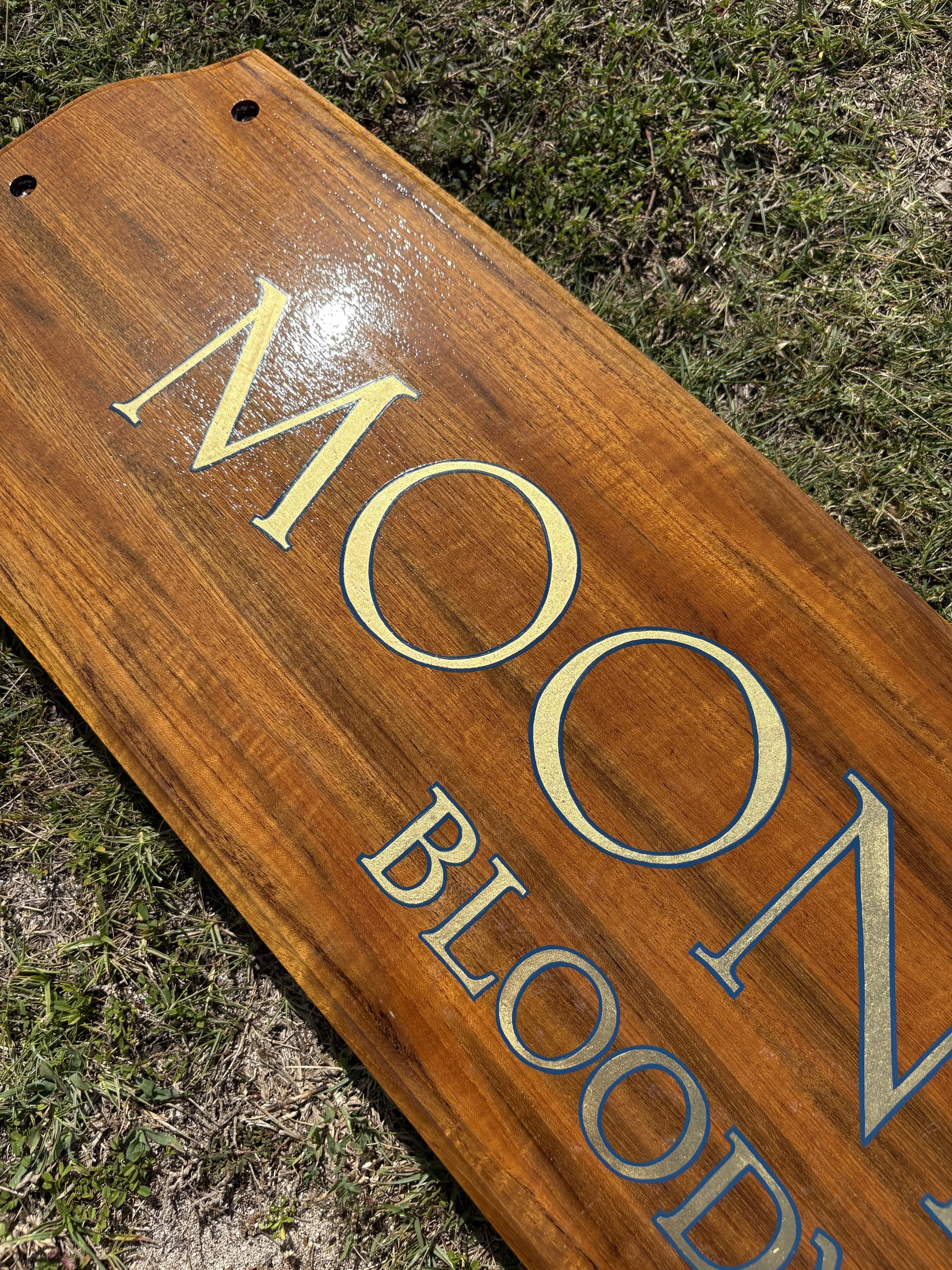 Handpainted & Gilded Classic Yacht Transom
 English Harbour, Antigua, W.I. 