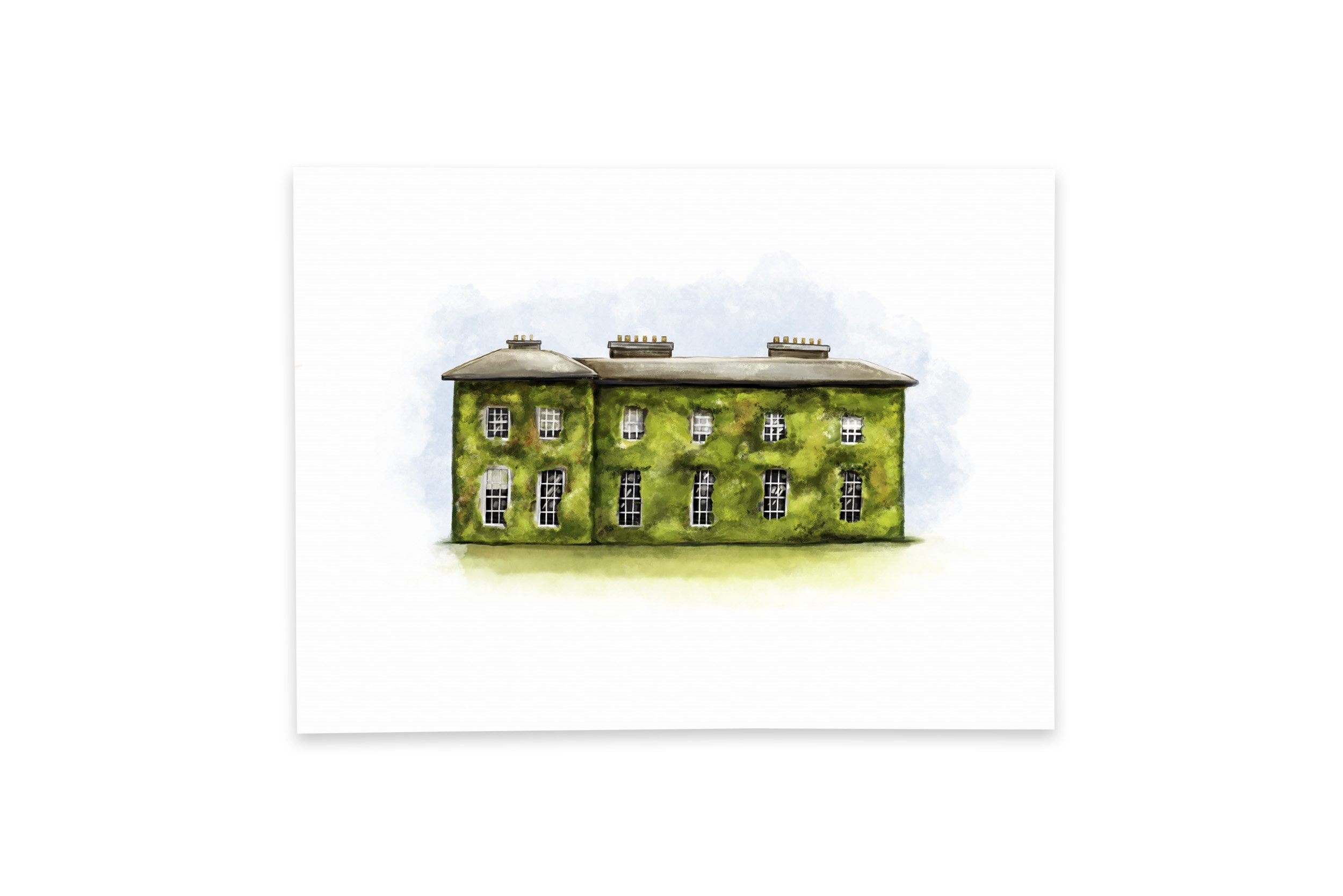 Trudder Lodge Wedding Illustration