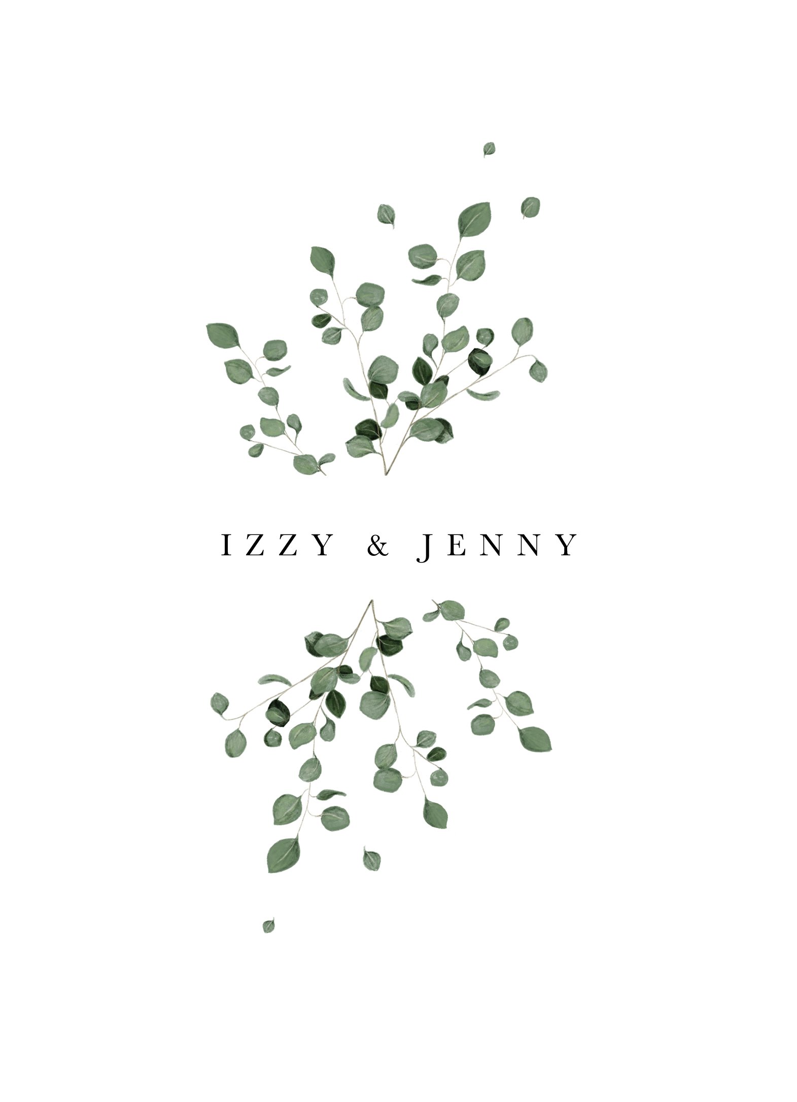 minimal wedding invite