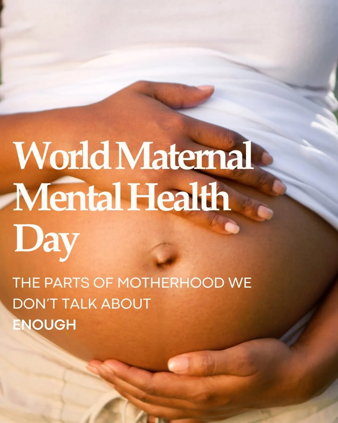 Today is World Maternal Mental Health Day.
We talk a lot about the beautiful parts of motherhood. The showers, the milestones, the sleep schedules.
But not enough about what it actually feels like on the inside.
The anxiety that shows up out of nowhe