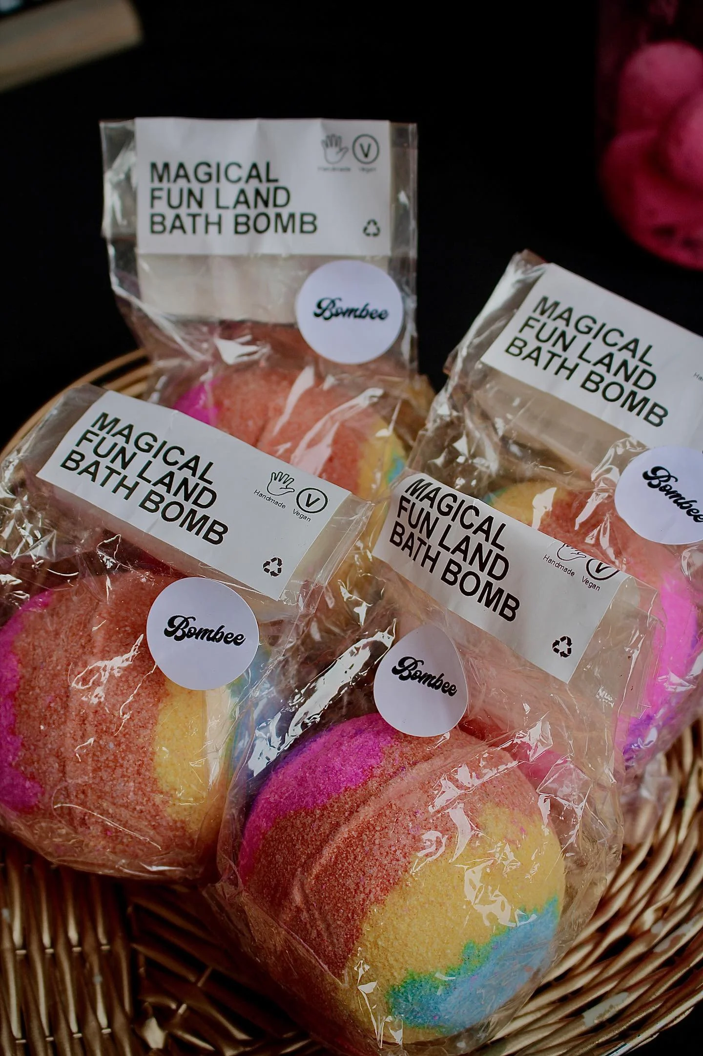colourful, rainbow  bath bombs