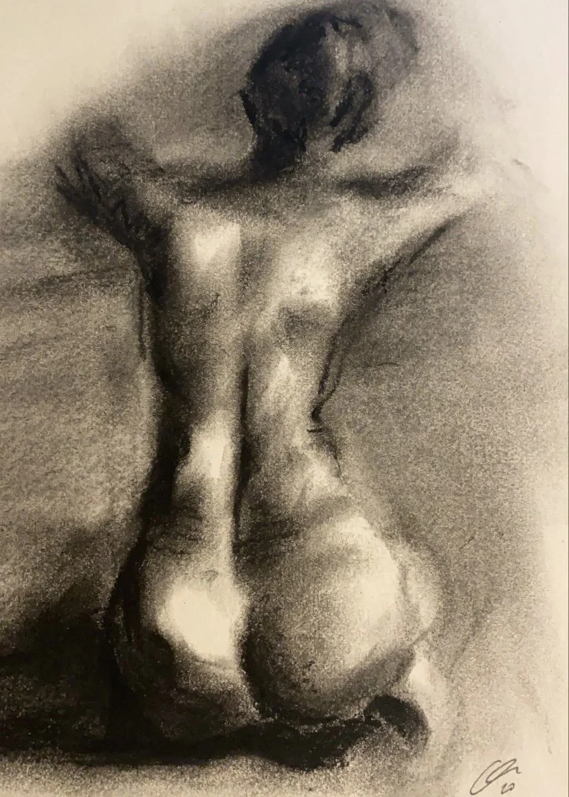 Live Anatomy Sketch
Charcoal on Paper (8x11in)