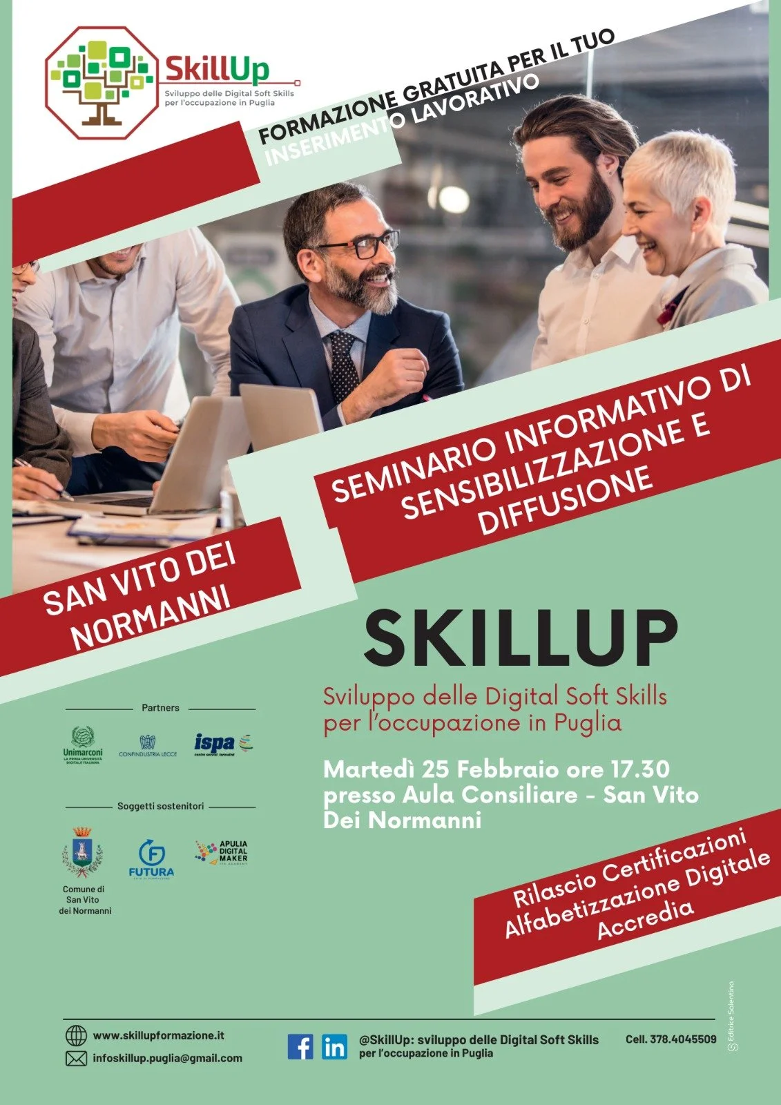 SEMINARIO INFORMATIVO – SKILLUP: DIGITAL SOFT SKILLS PER L’OCCUPAZIONE IN PUGLIA