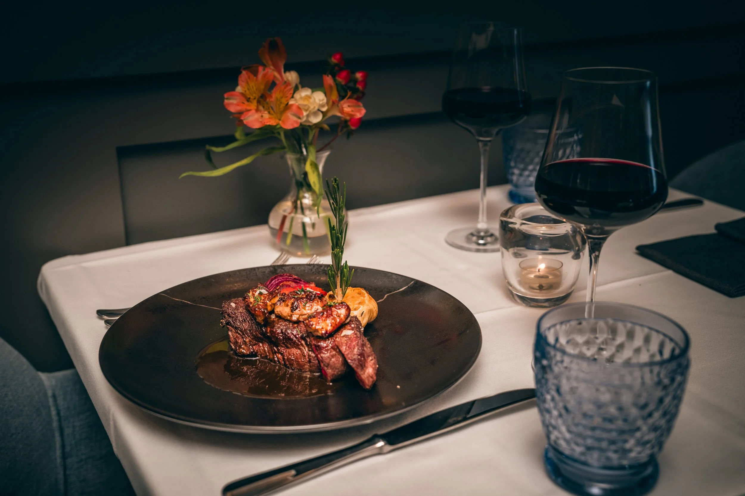 Cast Iron Seared Tenderloin with Foie Gras Crown