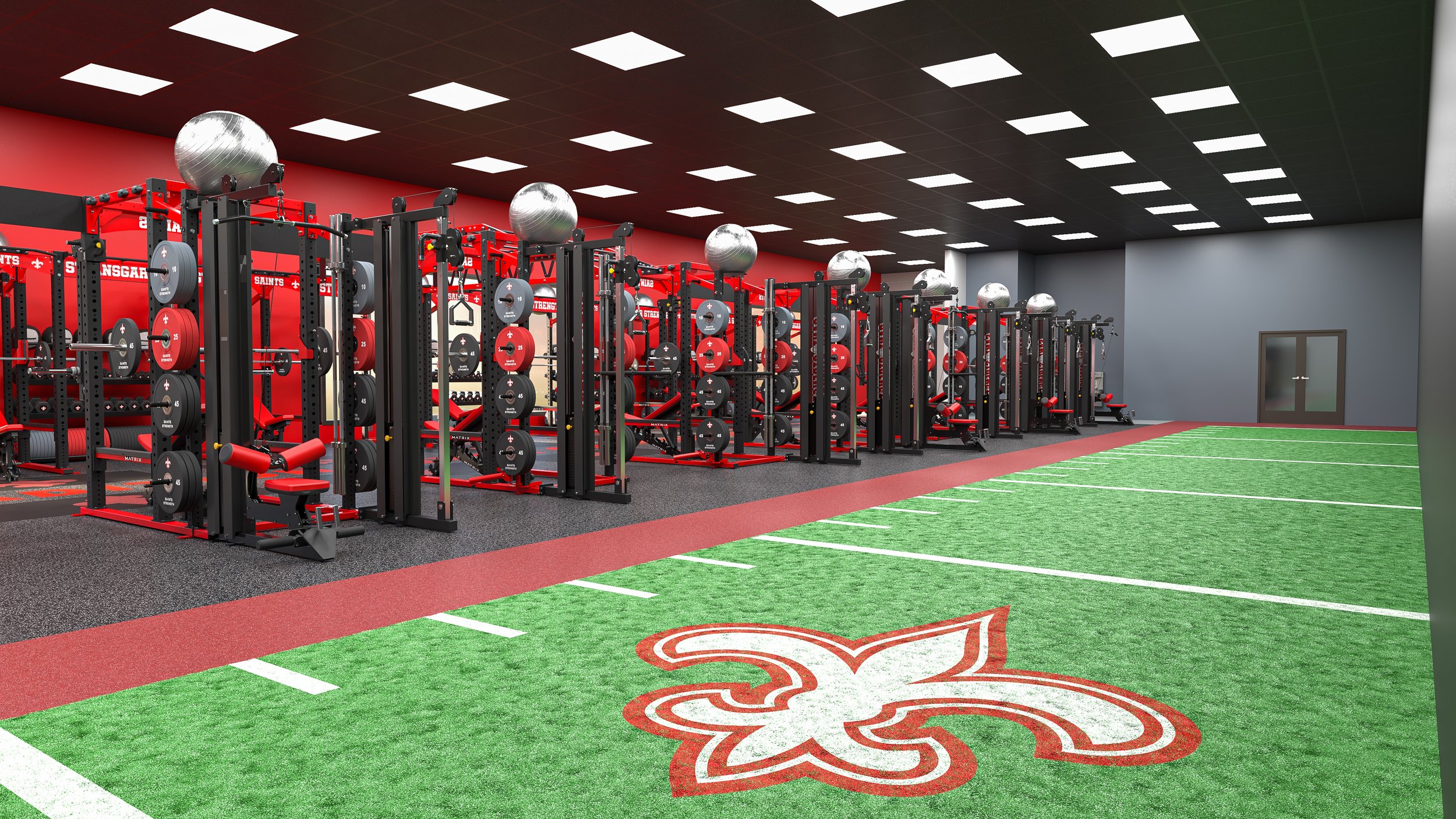 Iowa High School New Weight Room