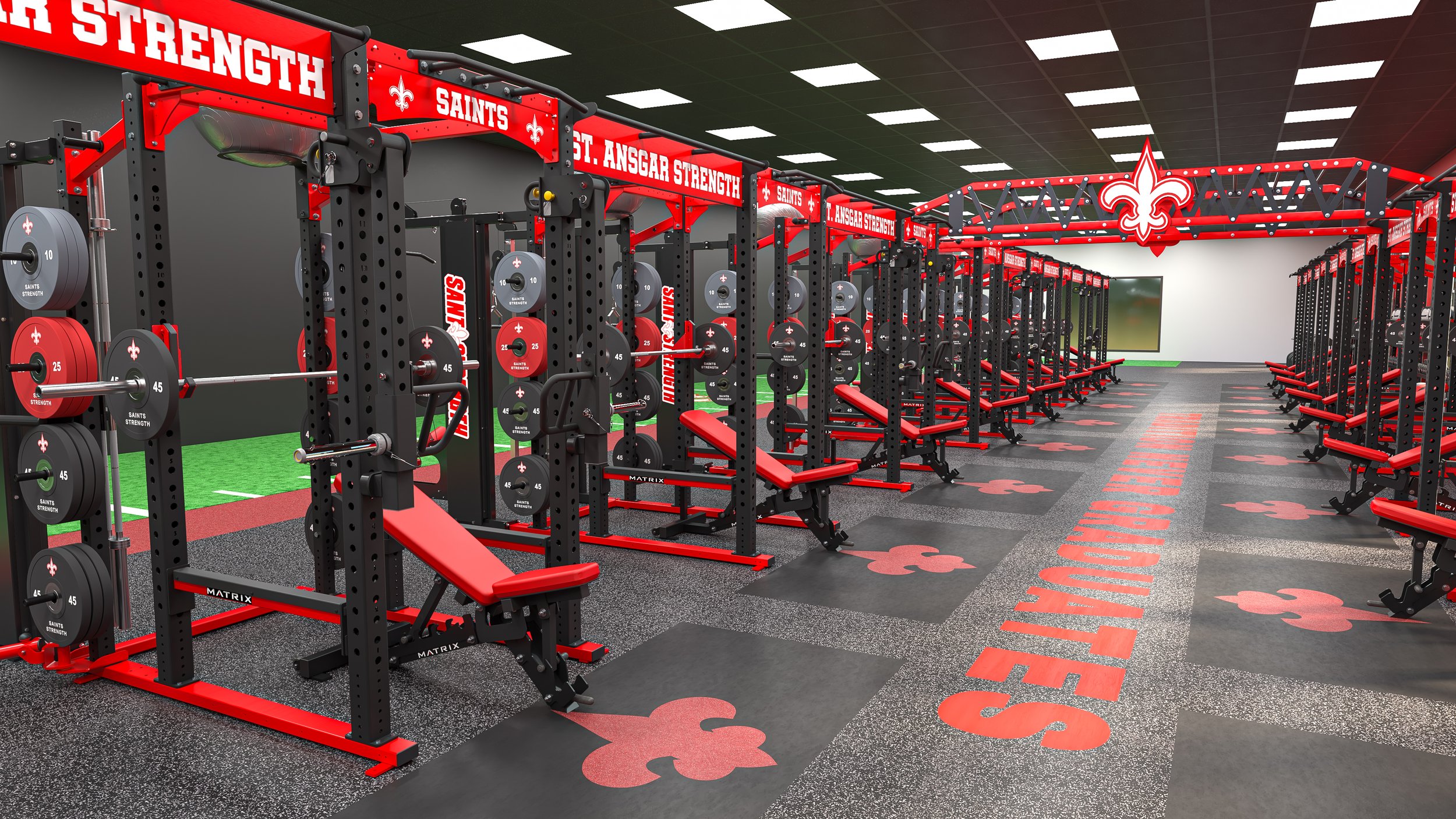 Iowa High School New Weight Room