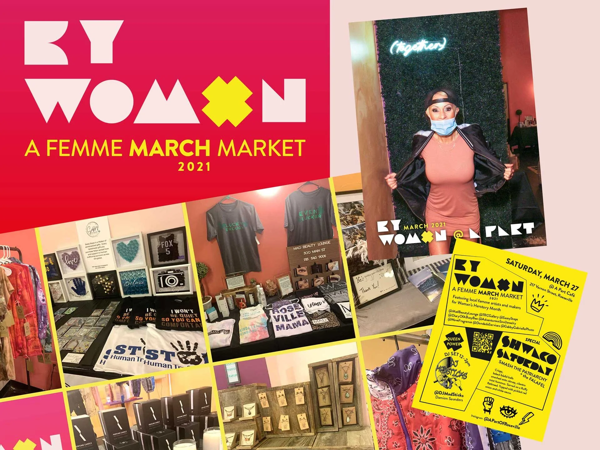 Covid Pivot: 
By Womxn – A Femme Vendor Market (click to watch video) 