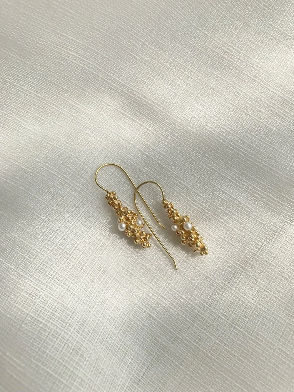 Bubbling Sensation Hook Earrings by Belinda Chang