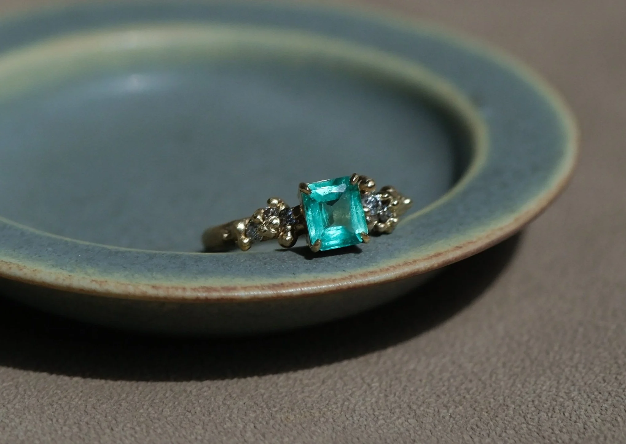 Emerald Stella Ring by Belinda Chang