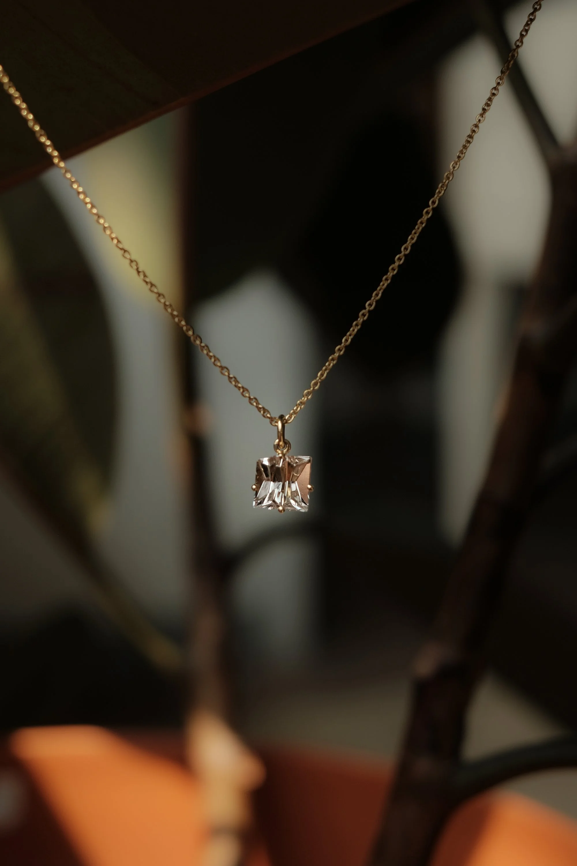 Klar Morganite Pendant by Estela Guitart