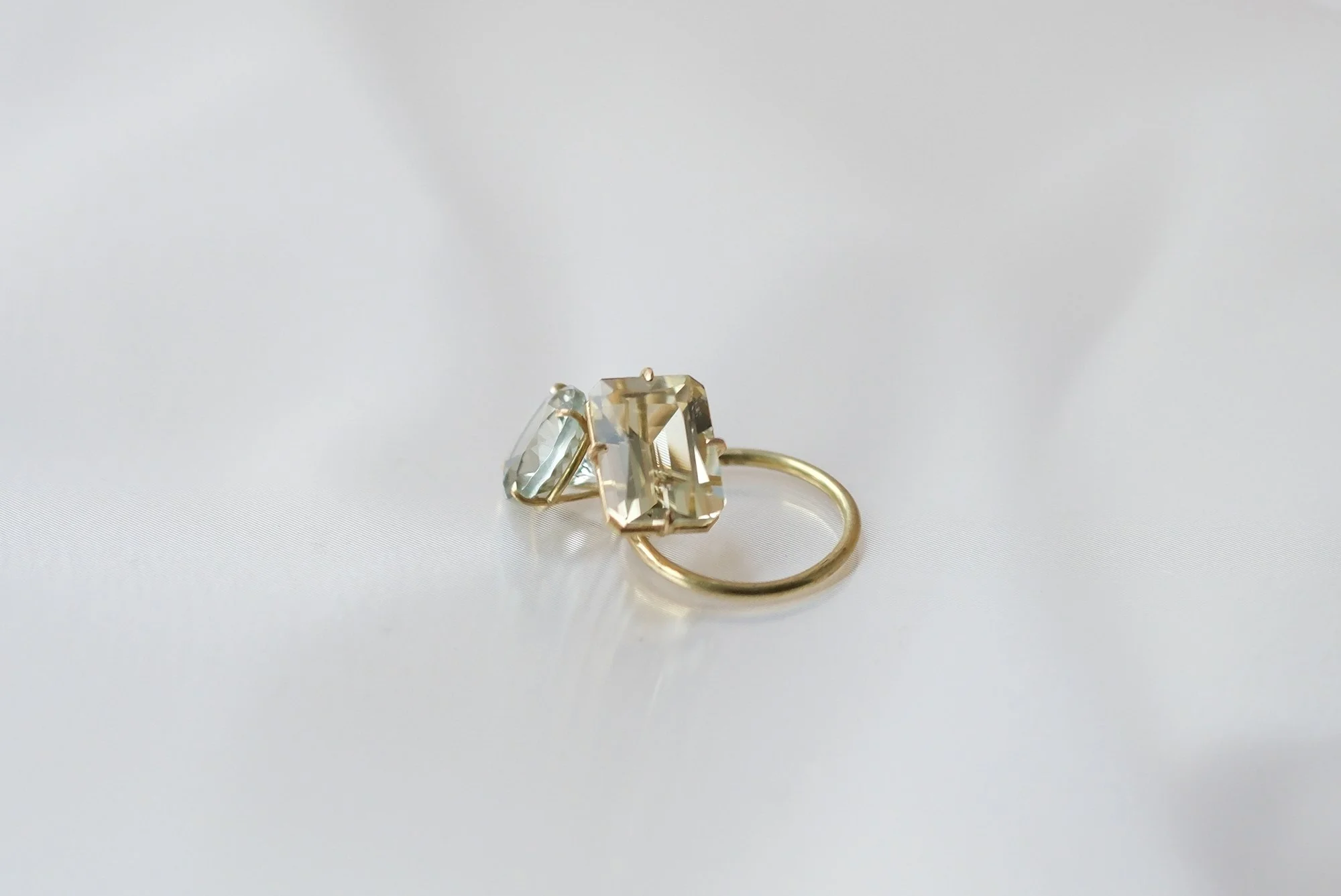 Citrine and Green Amythest Pirouette Ring by Belinda Chang 10.jpg