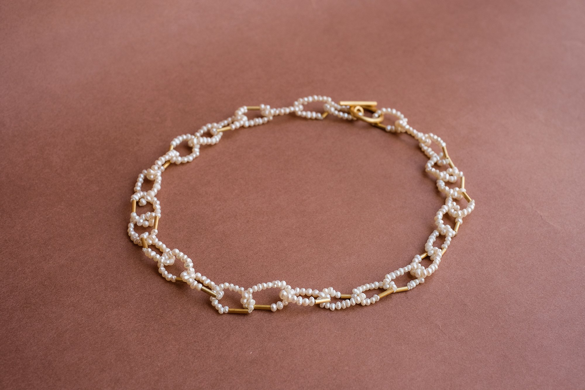Baby Pearl Links Necklace by Belinda Chang