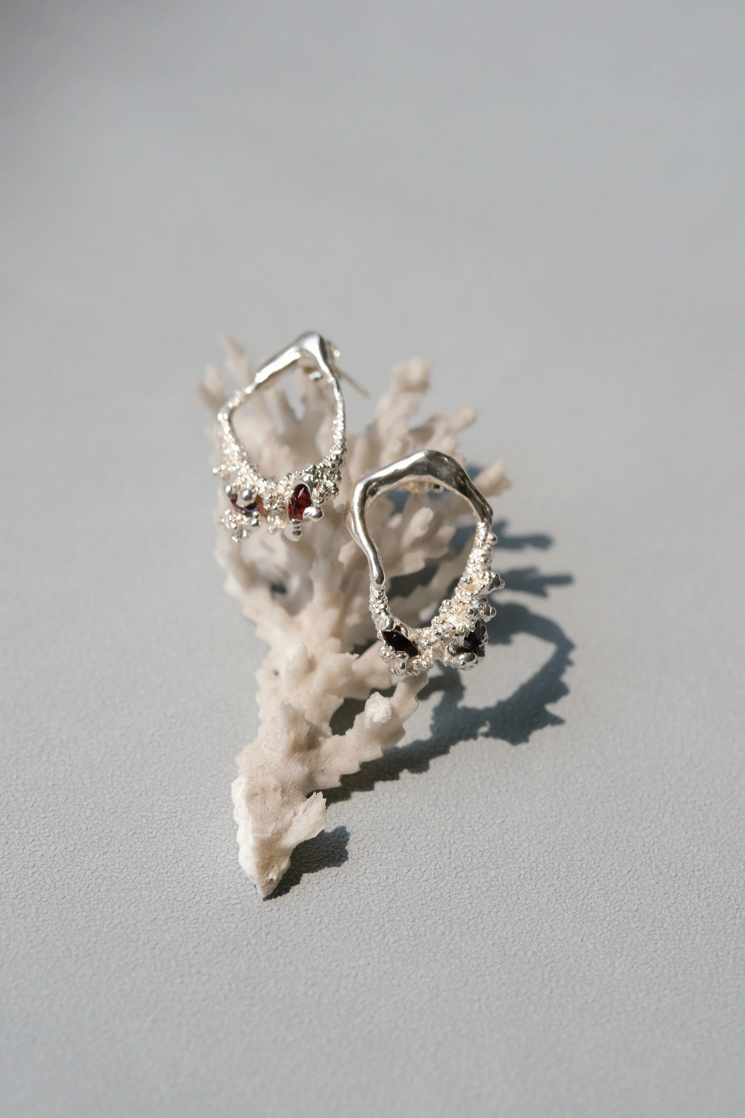 Circle Lava Earrings by Maria Ignacia Walker 01.jpg