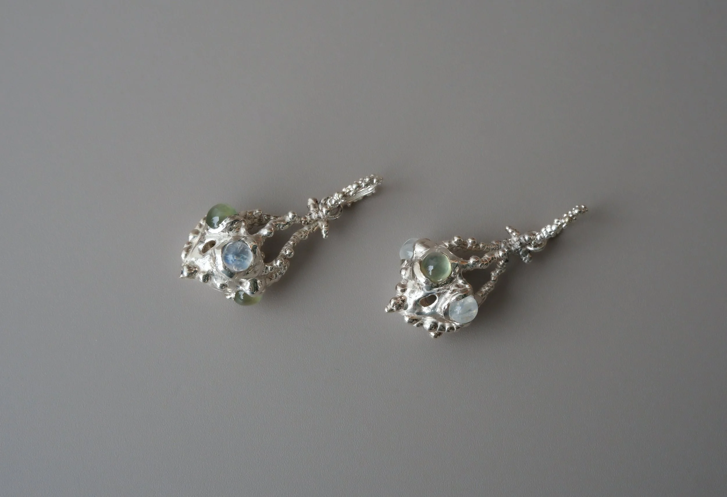Oscilla Earrings with Prehnite and Moonstone by Luna Wong.jpg