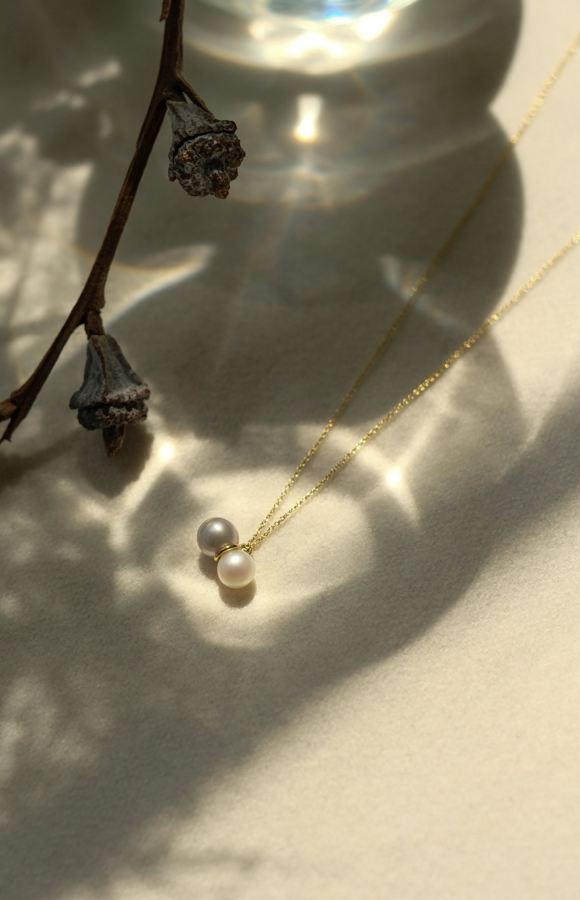 Soulmate Bi-colour Pendant by Belinda Chang
