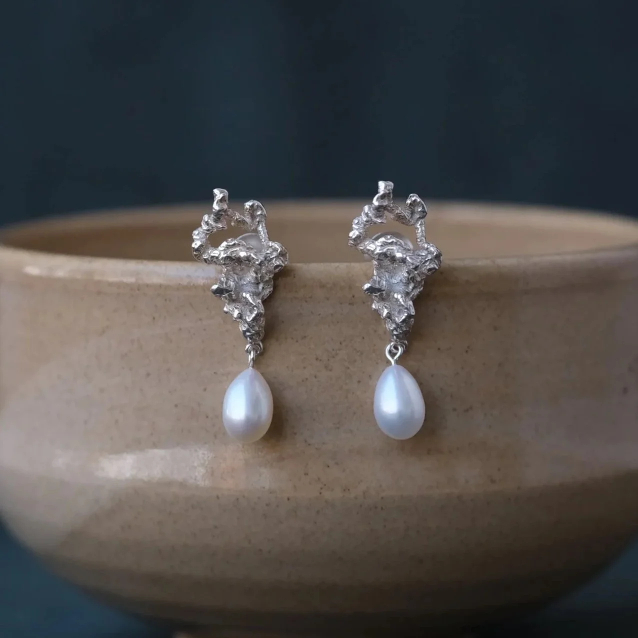 Chaos Pearls Earrings by Belinda Chang