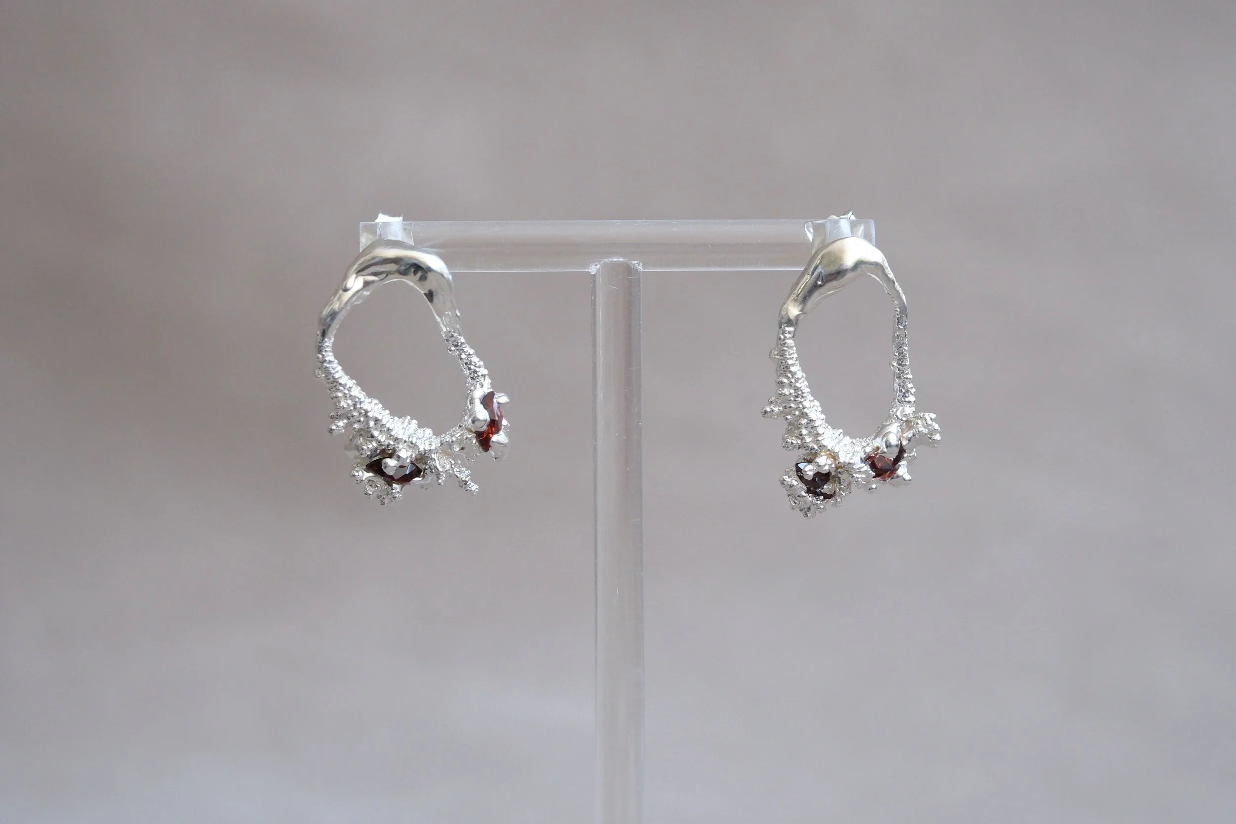 Circle Lava Earrings by Maria Ignacia Walker 07.jpg