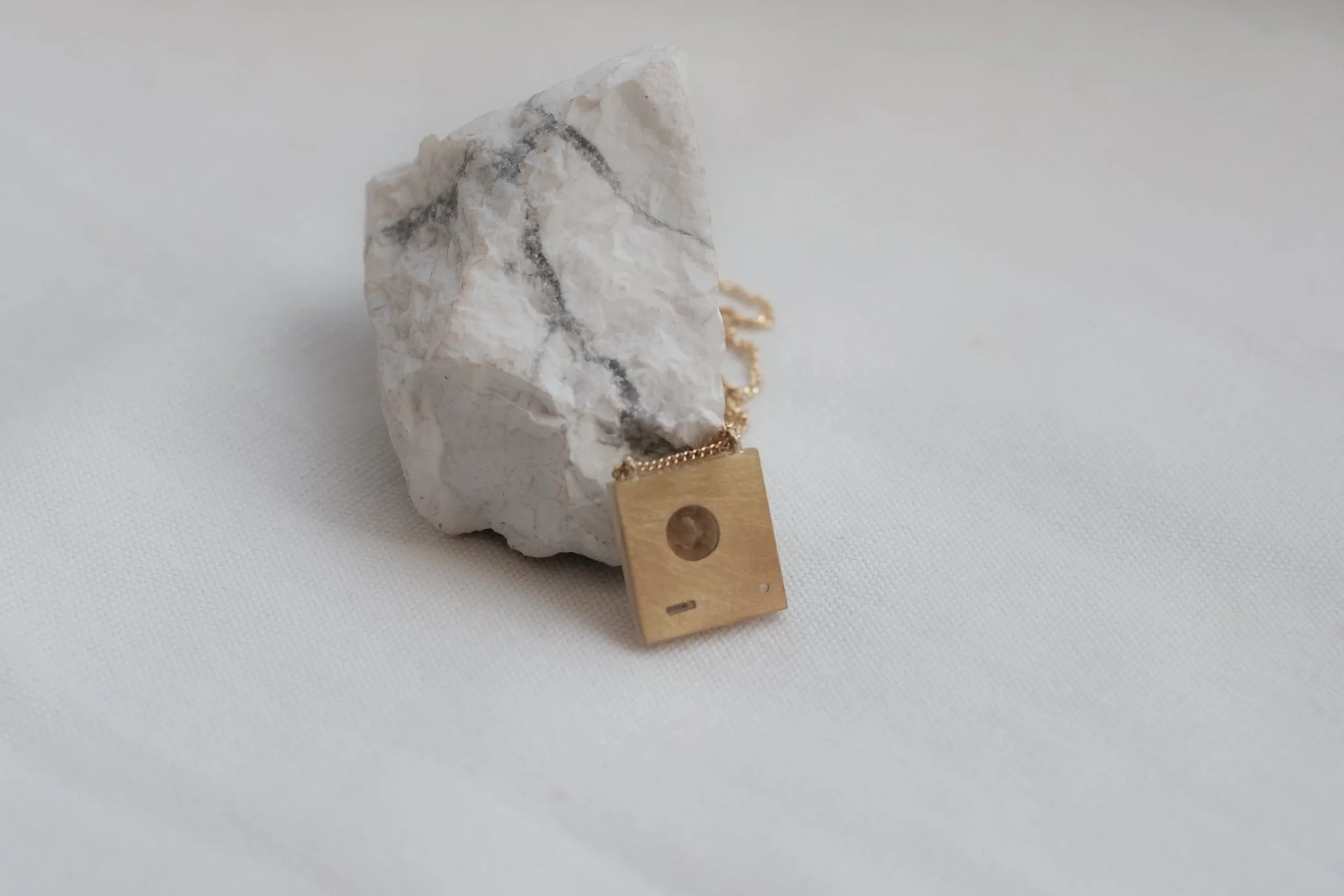 Golden Beryl Impasto Pendant by Belinda Chang 02.jpg