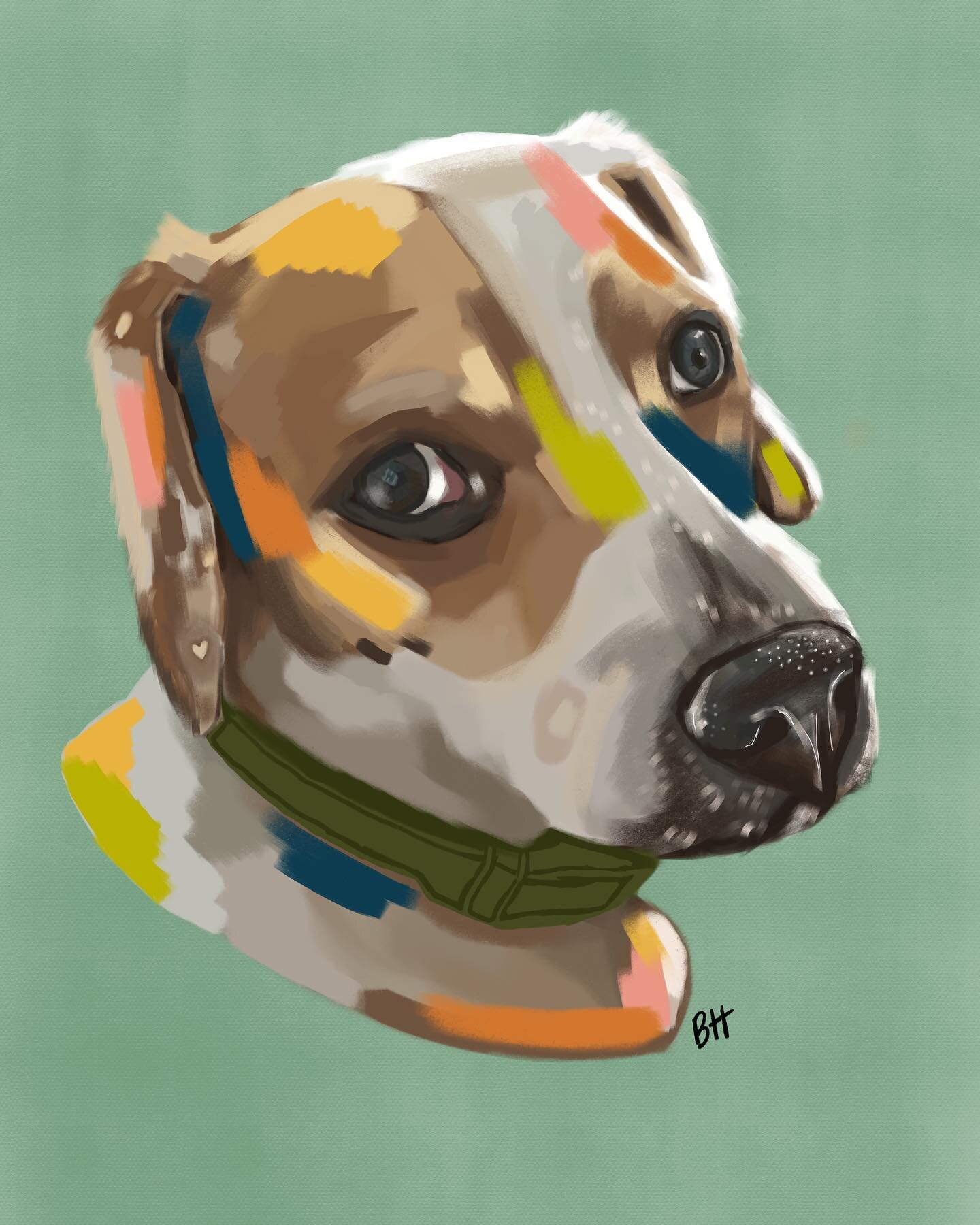 Pt. 2 of the dog portrait commission I did recently!!