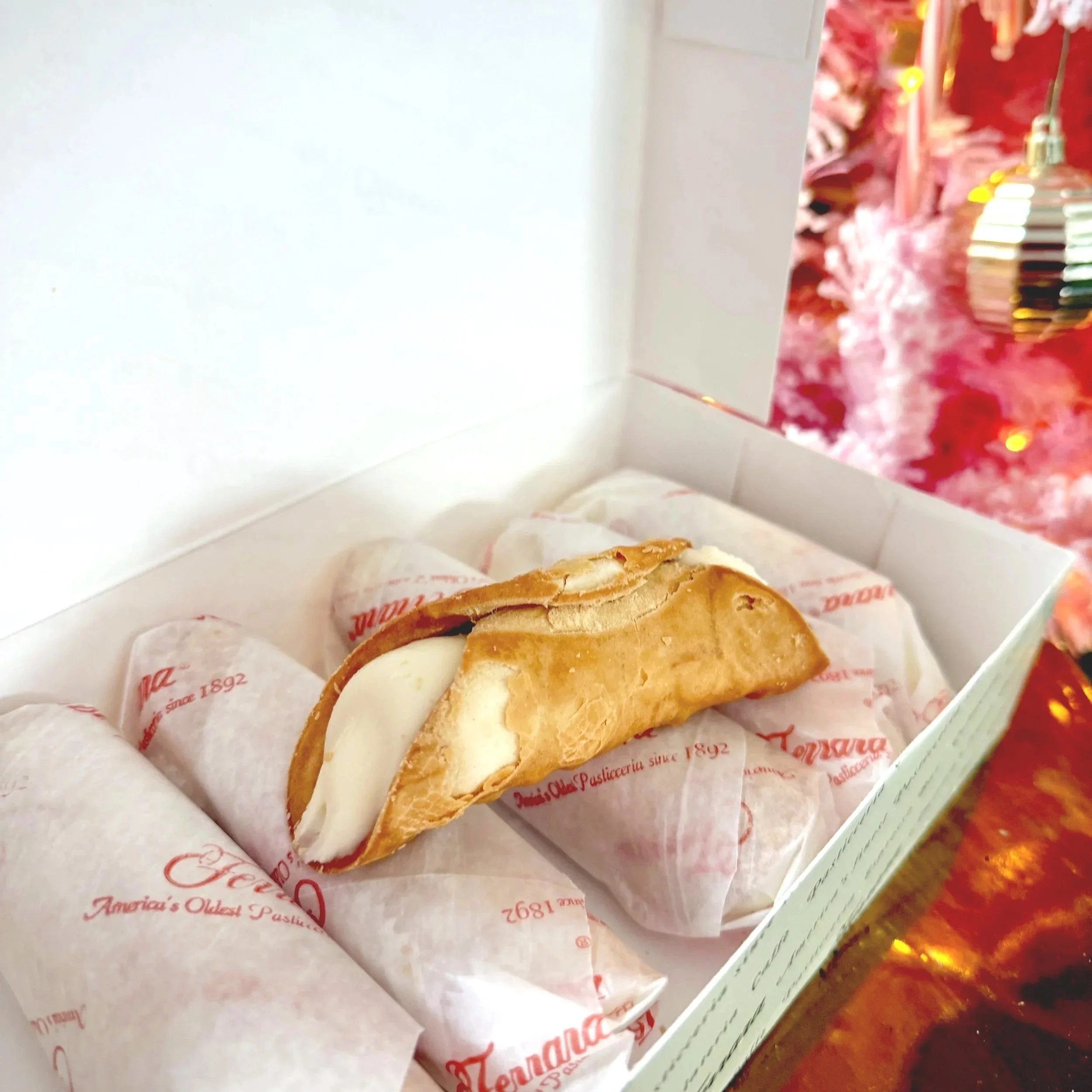 Cannolis from Ferrara Bakery in NYC
