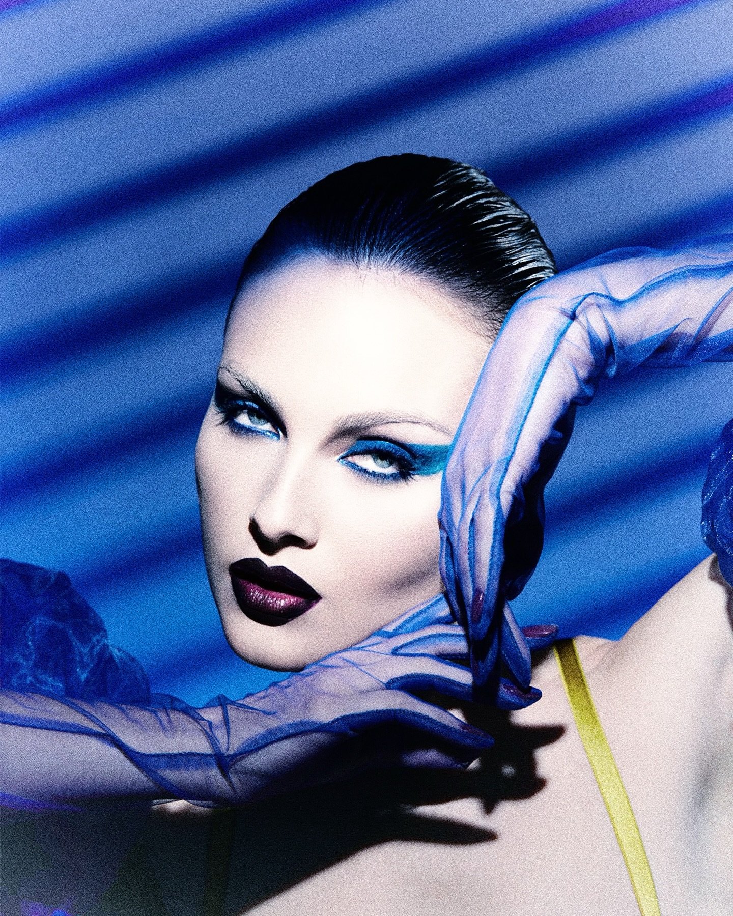 Our modern cyber-noir reinterpretation&mdash;mixing old Hollywood glamour with high-concept editorial styling and futuristic fantasy.

In classic film noir (1940s&ndash;50s), the femme fatale is a seductive, mysterious woman who uses her allure to ma