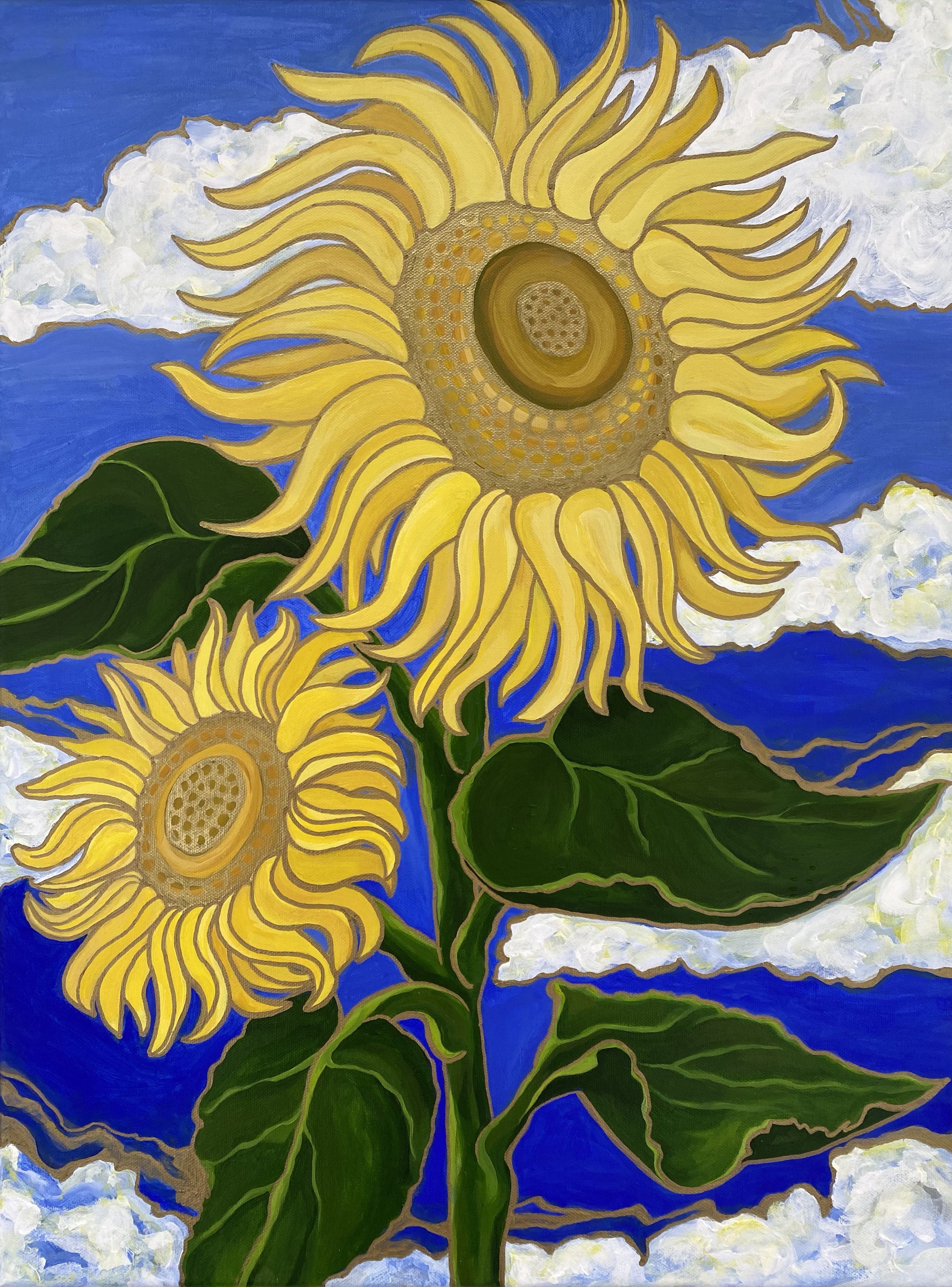 Faces of Hope - Acrylic on Canvas - 12"x24" ©2022