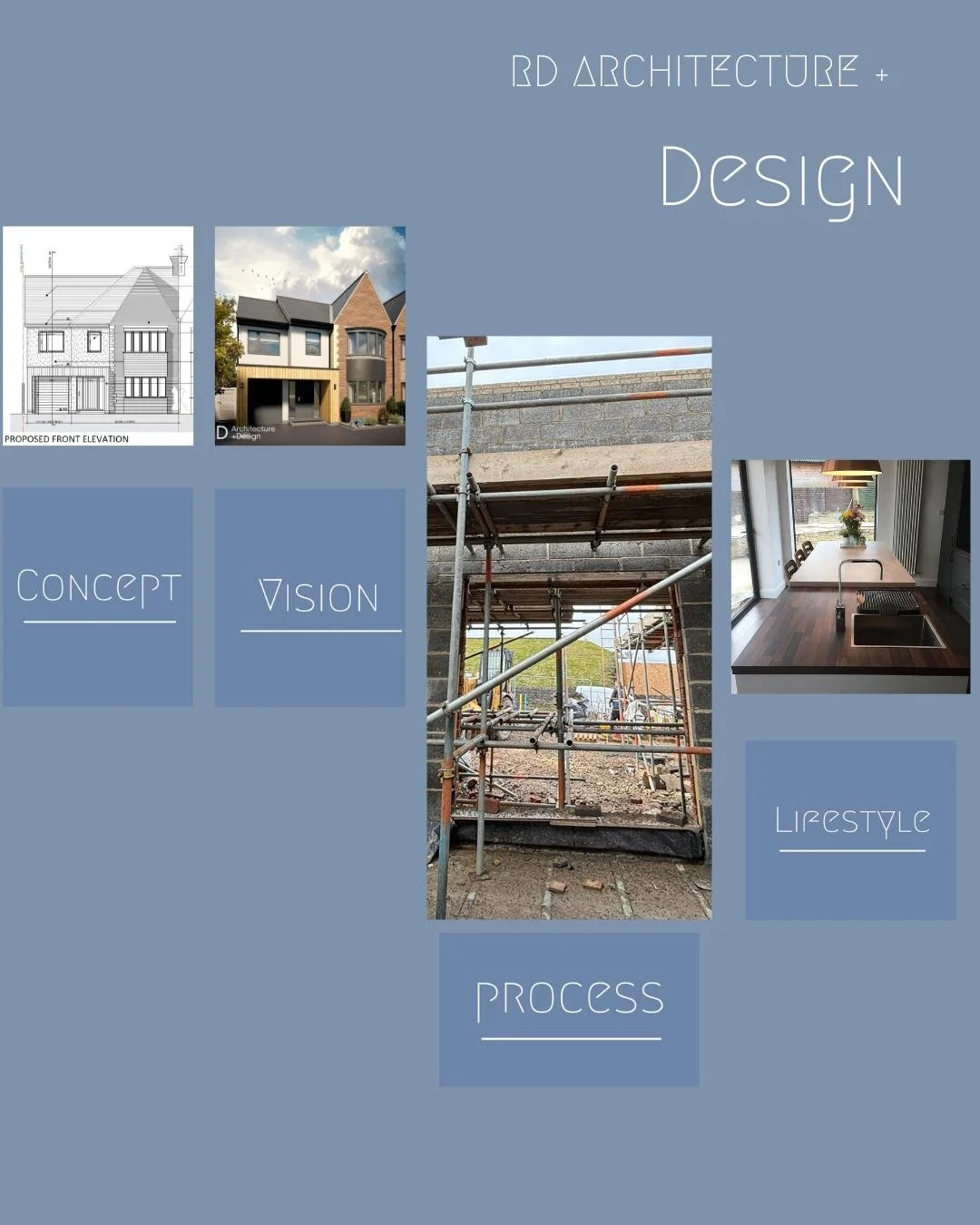 RD Architecture &amp; Design is proud to work with all our clients to understand their initial concept, and vision, followed by guiding them through the technical process of planning and building regulation drawings to them ultimately seeing them cre