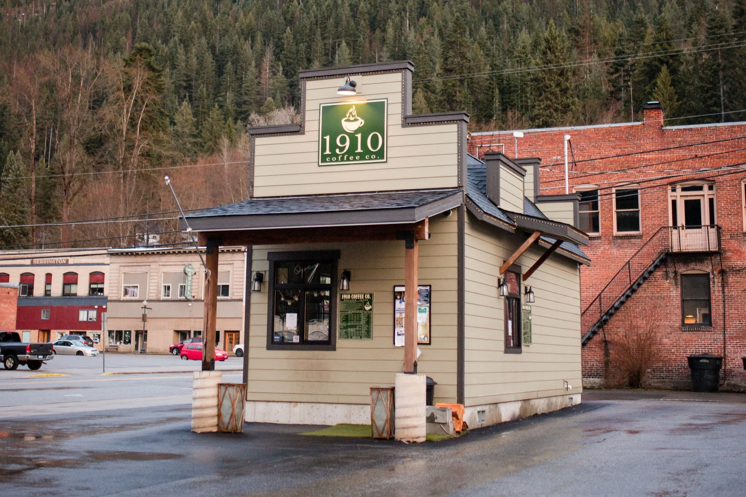 drive through coffee shop building