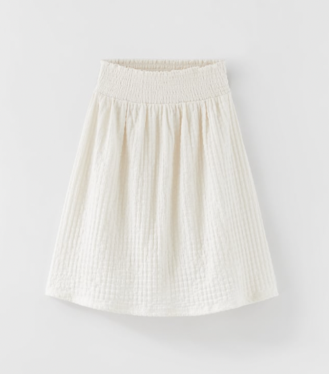 TEXTURED MIDI SKIRT