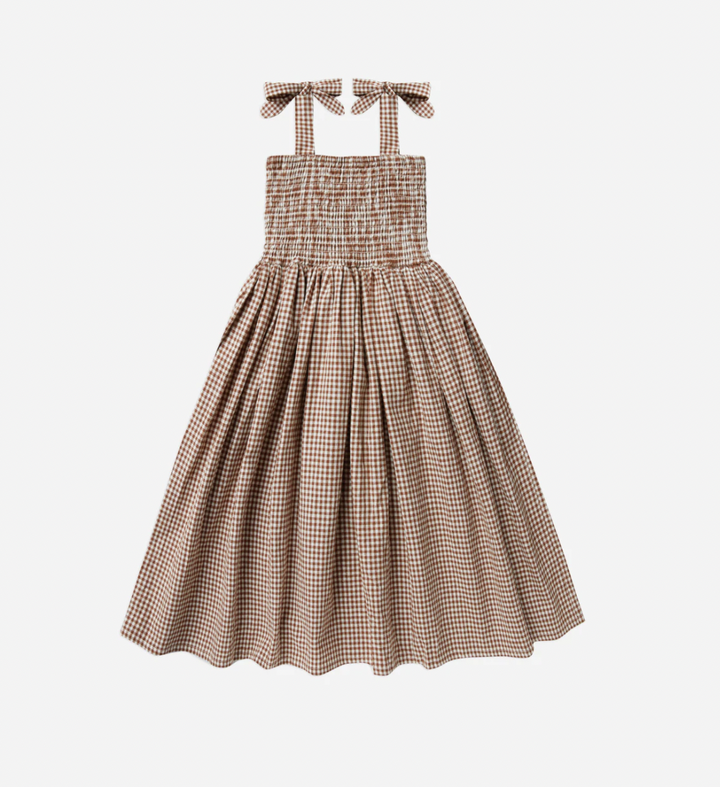 IVY DRESS - REDWOOD GINGHAM