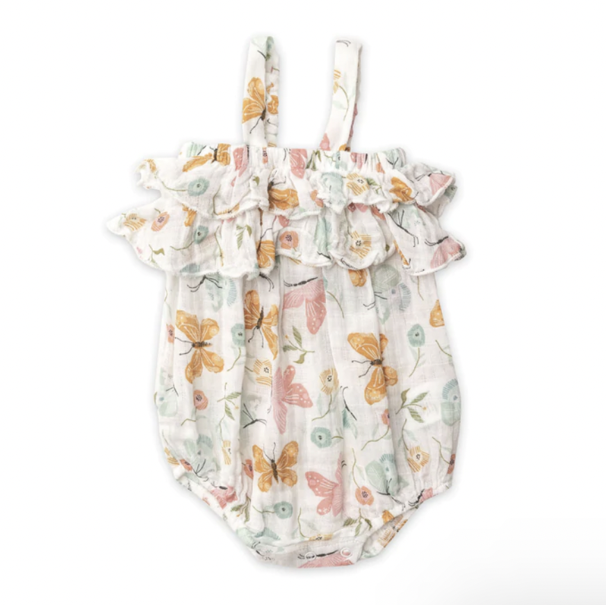 PRETTY BUTTERFLIES BUBBLE SUNSUIT