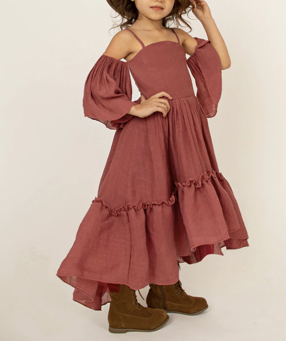 CHLOE DRESS IN MESA ROSE