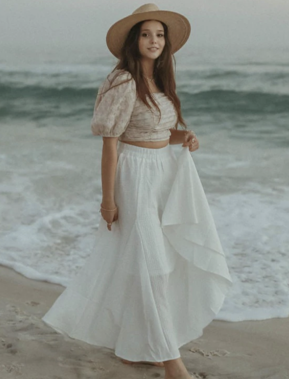 GARDENIA IVORY MAXI SKIRT
