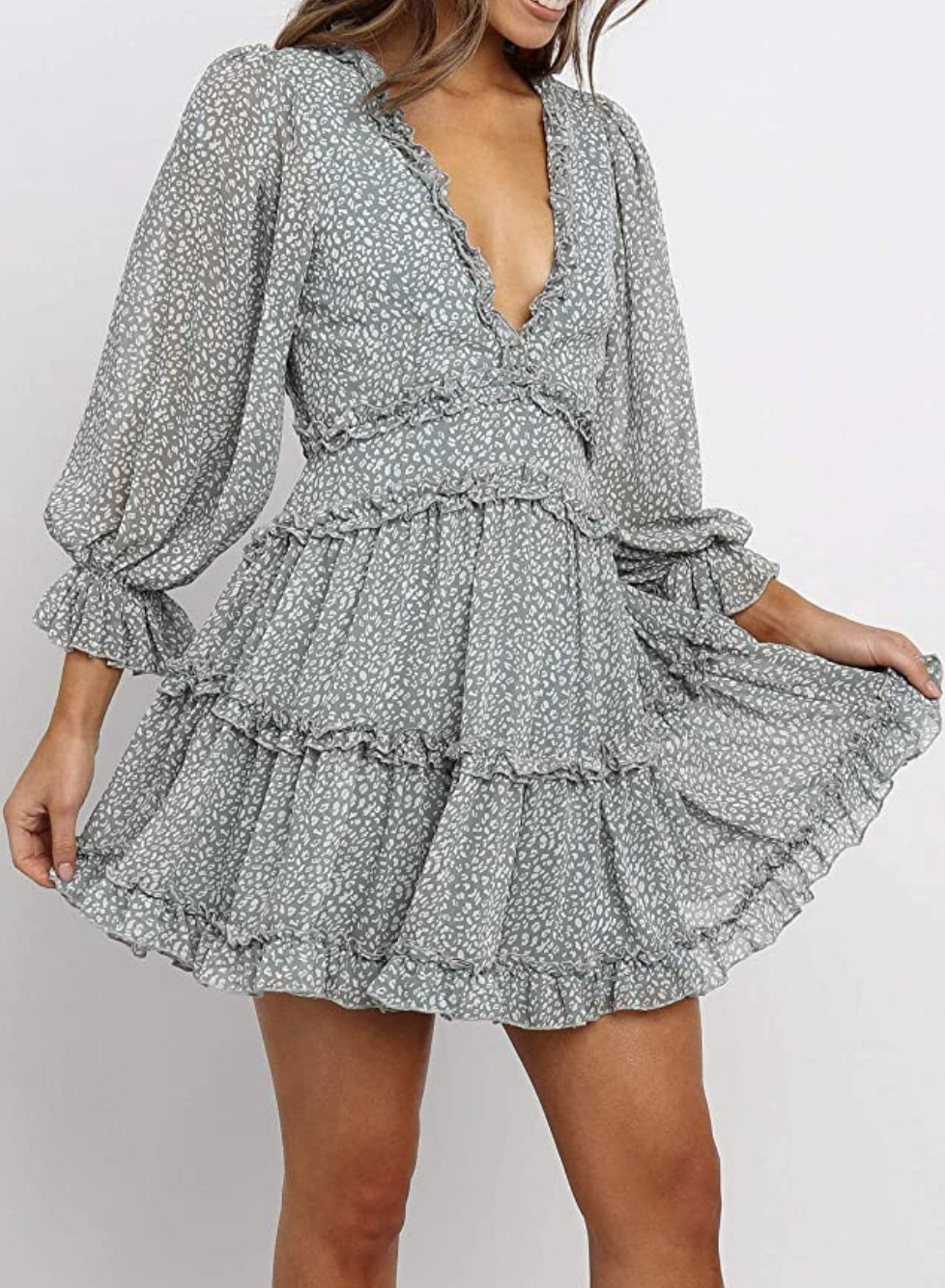 HAPPY SAILED RUFFLE DRESS