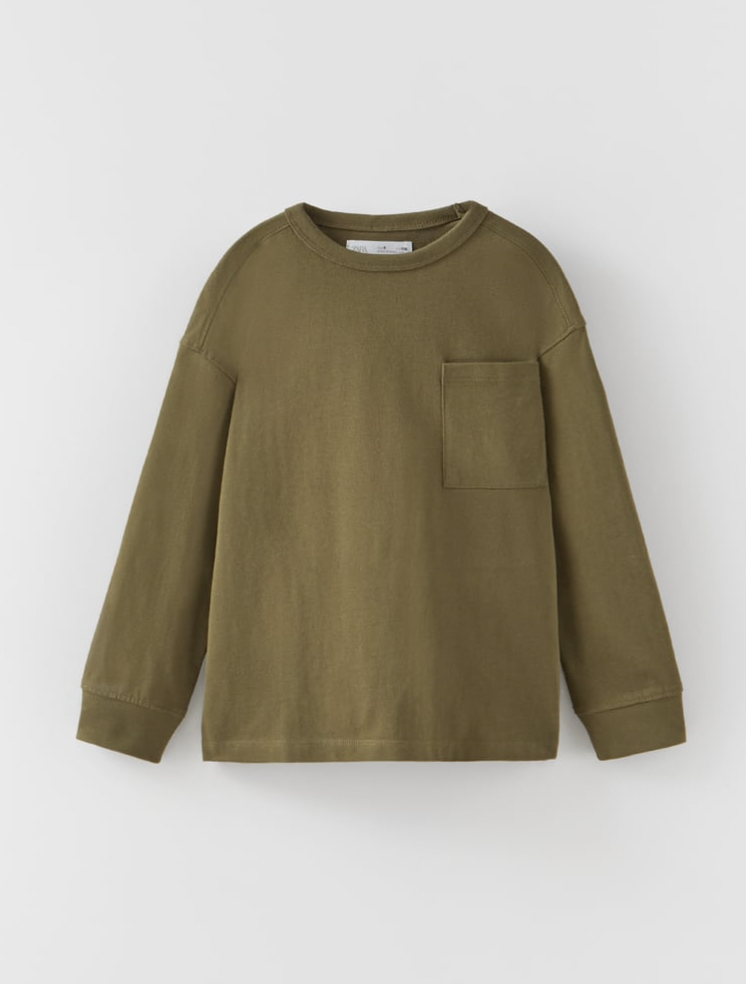 BASIC KNIT SWEATER - GREEN