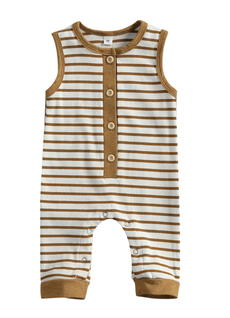 STRIPED ROMPER