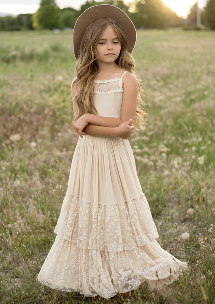 CATRIN DRESS IN ECRU