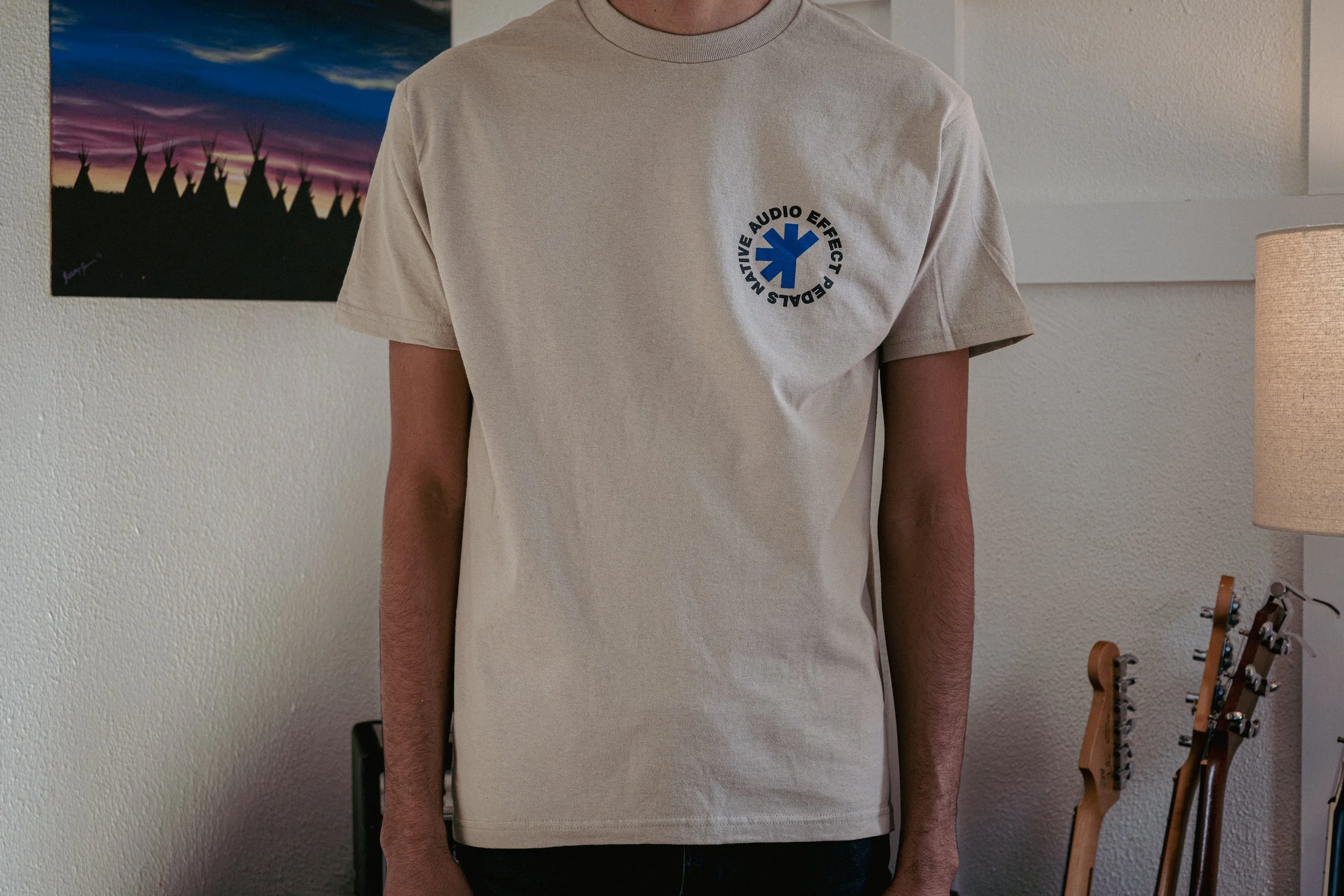 Product Photo - One Hot Tee Sand:Blue Front.jpg